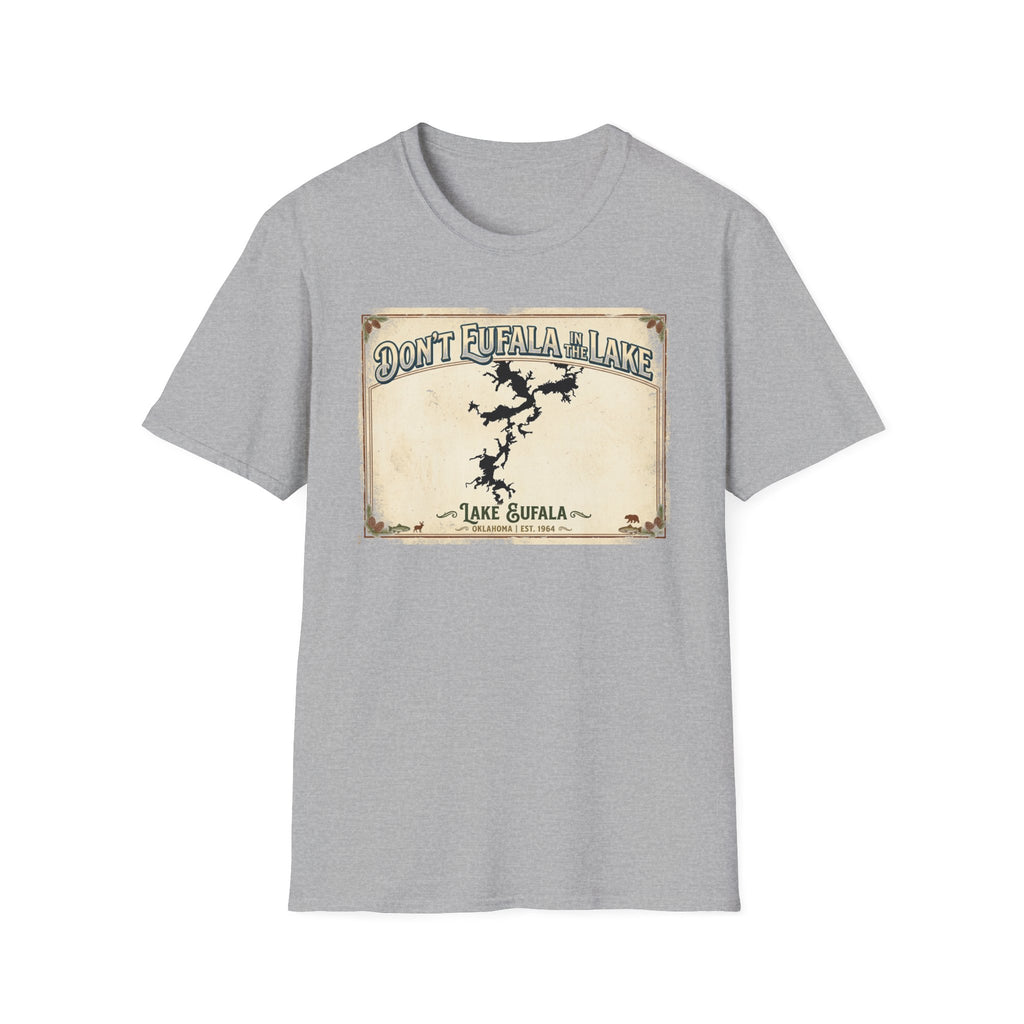 Don’t Eufala in the Lake T-Shirt — Vintage Lake Map Tee