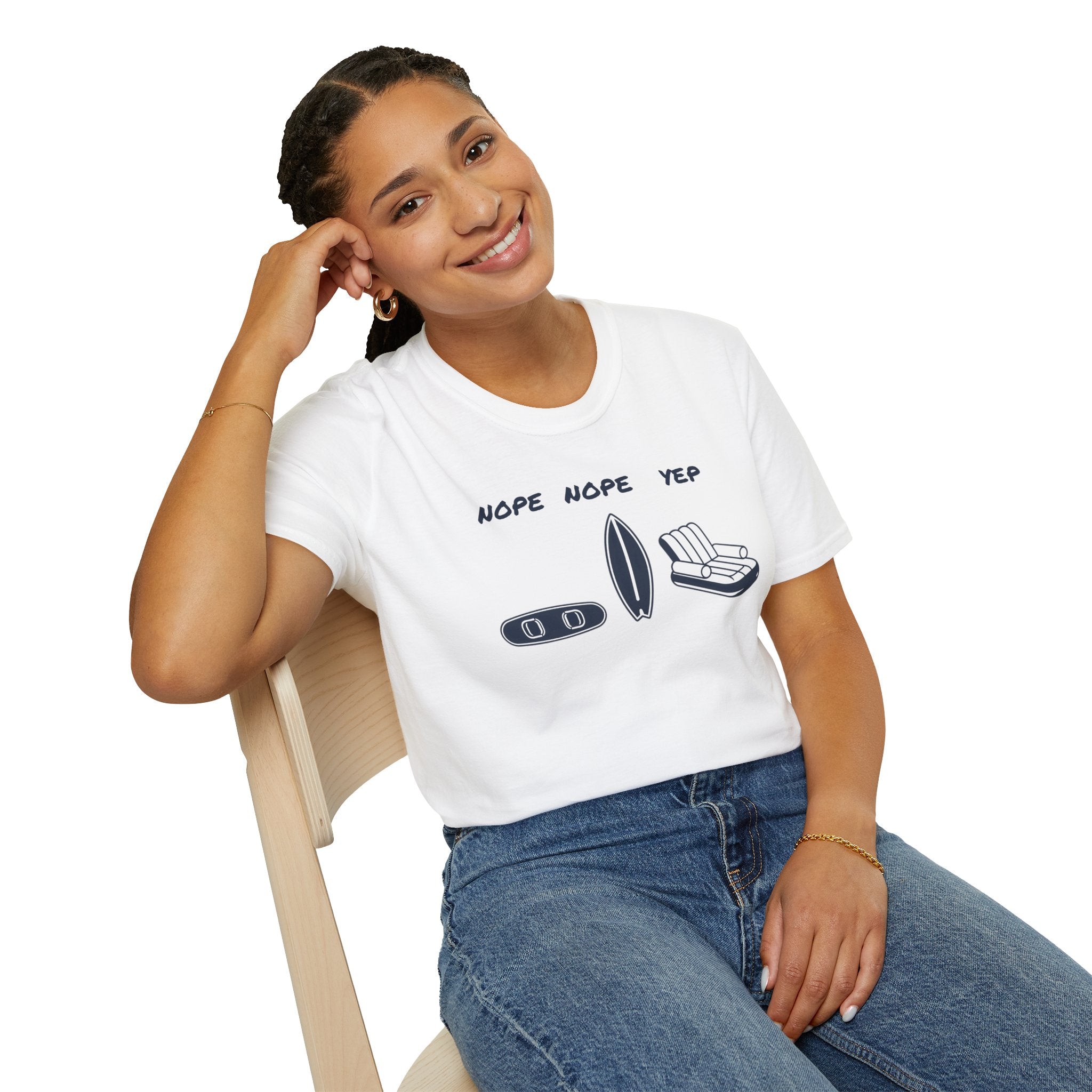Nope Nope Yep Surf & Float Graphic T-Shirt