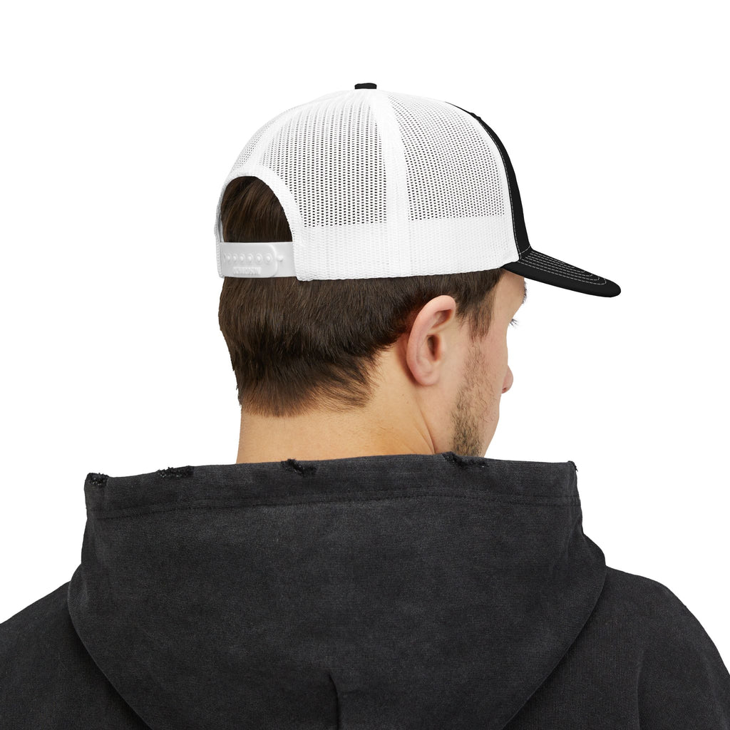 Captain Anchor Trucker Cap - Retro Nautical Snapback Hat
