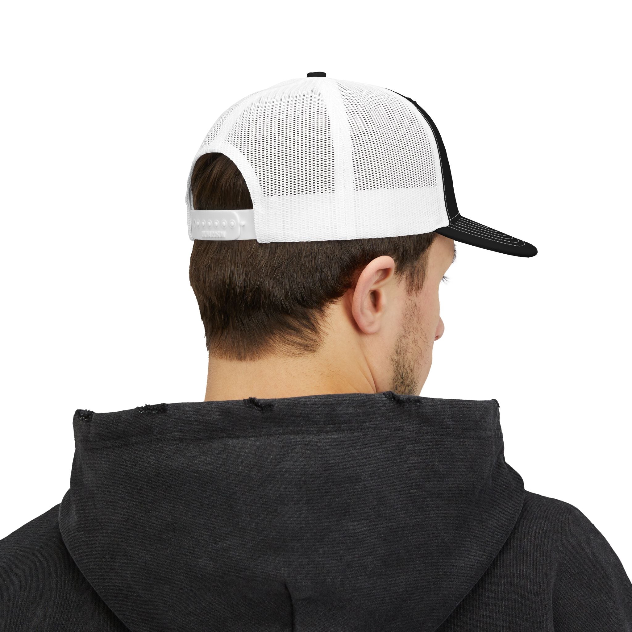Captain Anchor Trucker Cap - Retro Nautical Snapback Hat