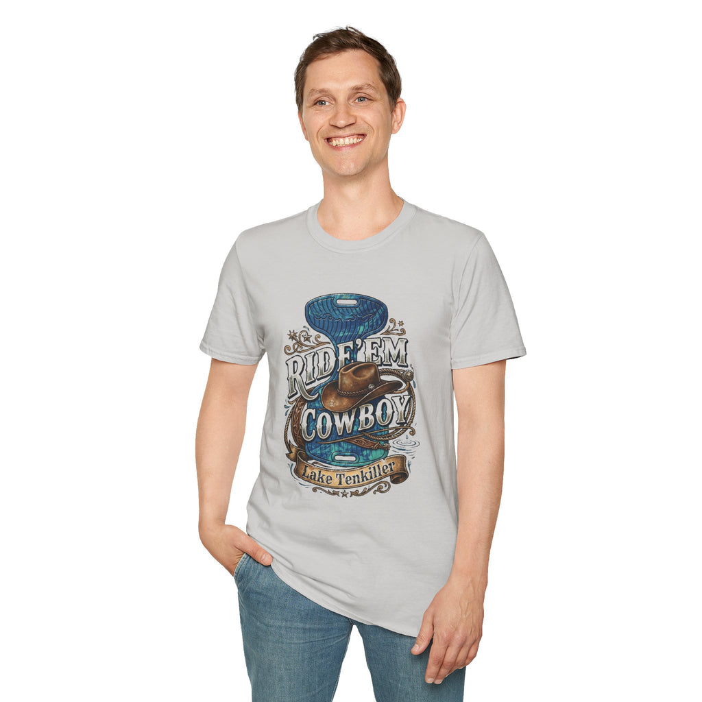 Water Saddle T-Shirt — "Ride 'Em Cowboy" Western Graphic Tee