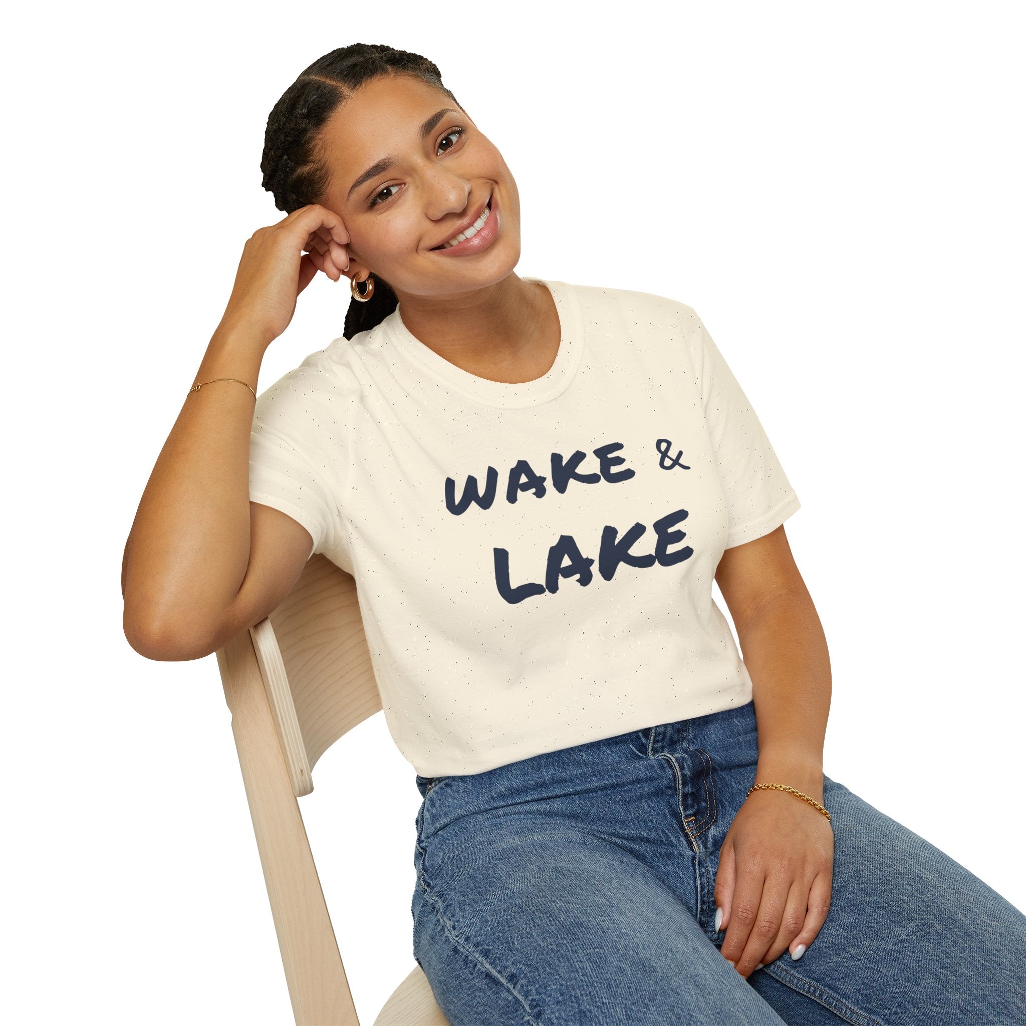 Wake & Lake T‑Shirt — Relaxed Lakeside Vacation Tee