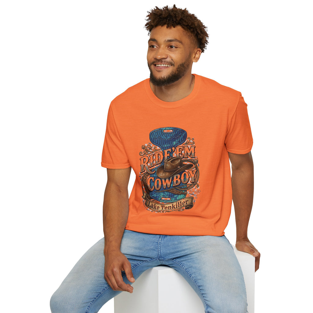 Water Saddle T-Shirt — "Ride 'Em Cowboy" Western Graphic Tee