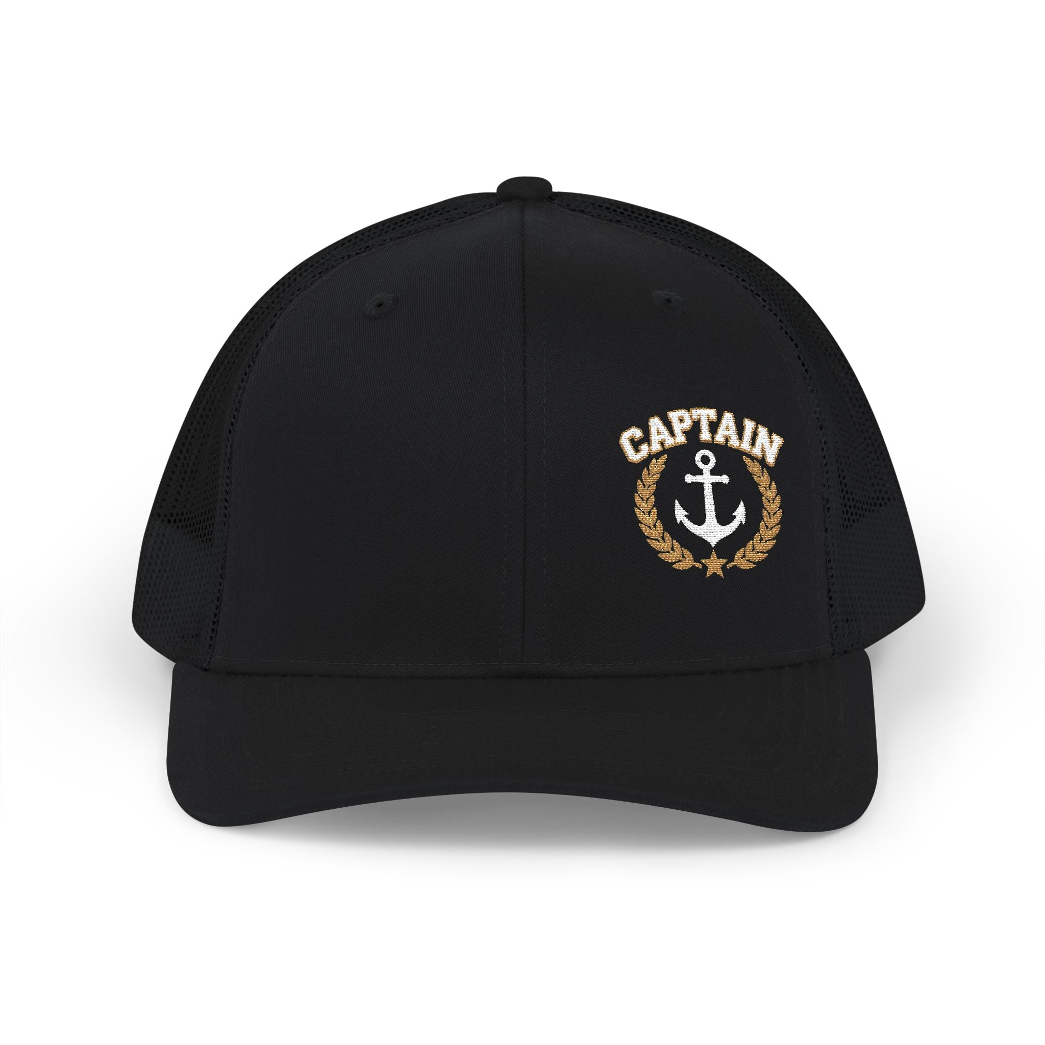 Captain Anchor Trucker Cap - Retro Nautical Snapback Hat