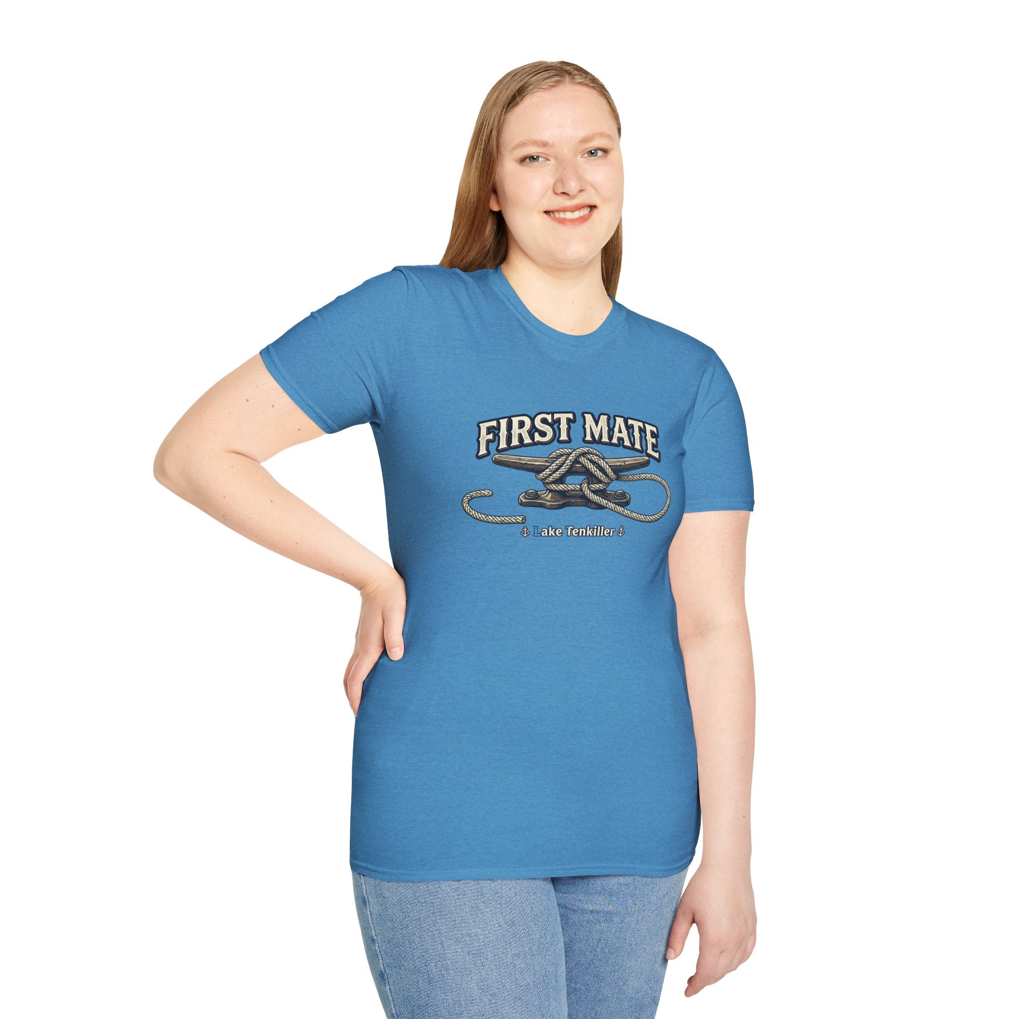 First Mate T-Shirt – Nautical Knot Crew Shirt (Lake Tankiller)