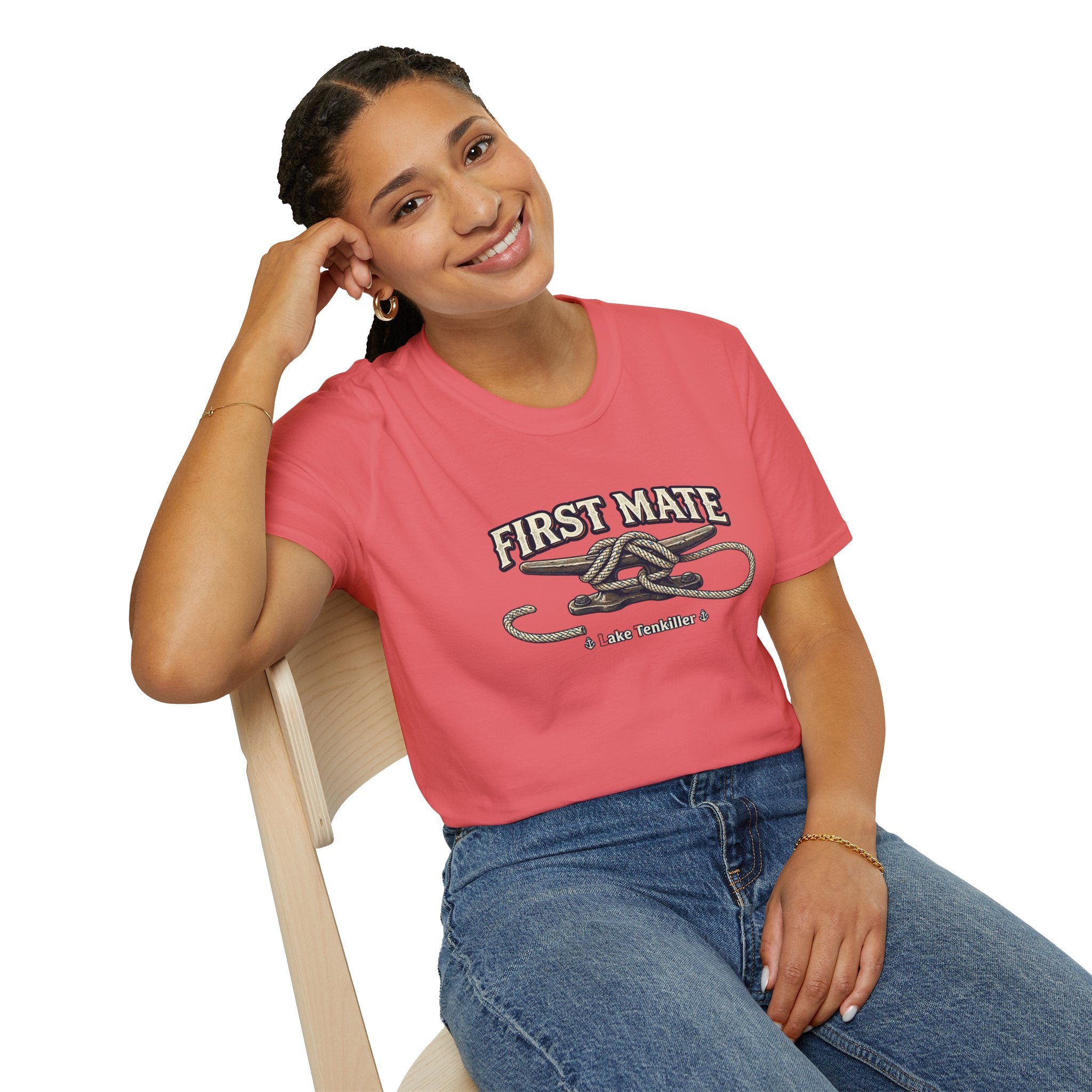 First Mate T-Shirt – Nautical Knot Crew Shirt (Lake Tankiller)