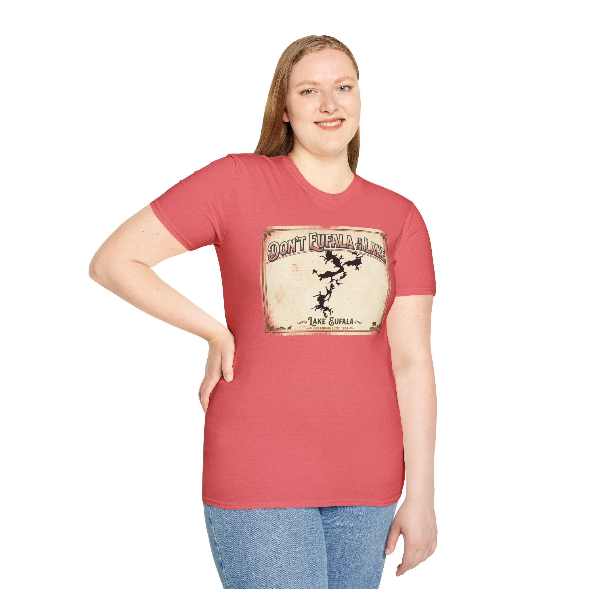 Don’t Eufala in the Lake T-Shirt — Vintage Lake Map Tee