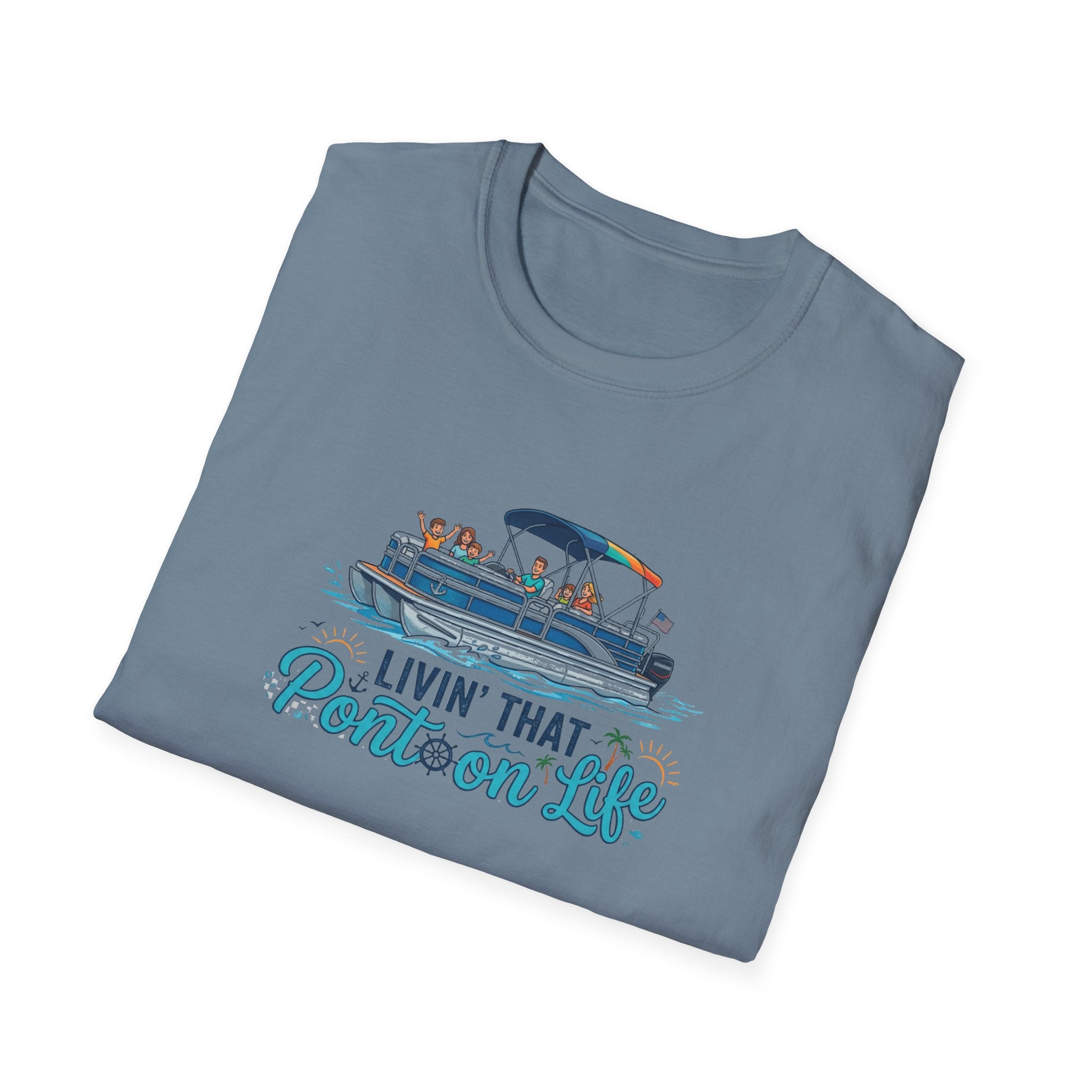 Pontoon Life T-Shirt — "Livin' That Pontoon Life" Boating Tee