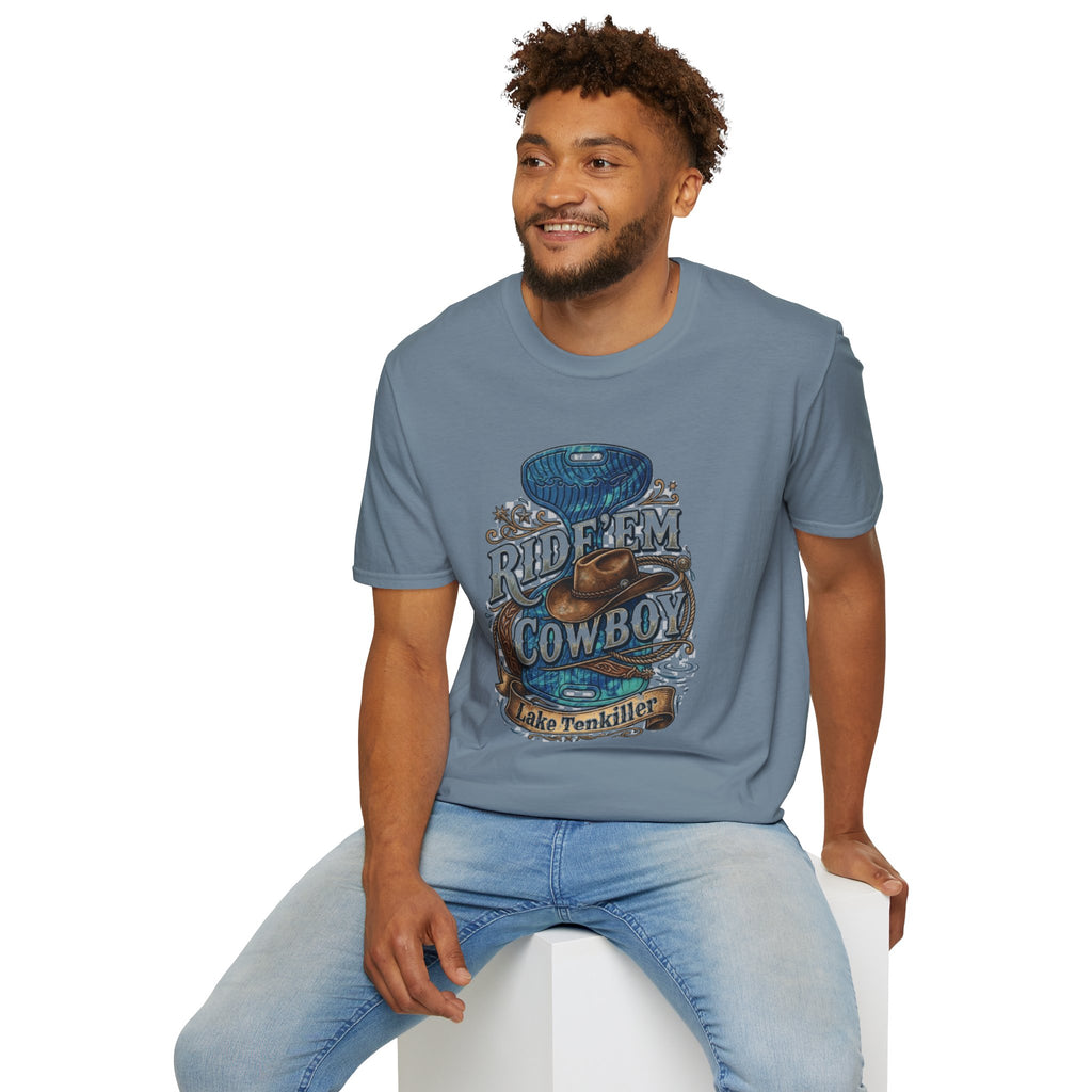 Water Saddle T-Shirt — "Ride 'Em Cowboy" Western Graphic Tee