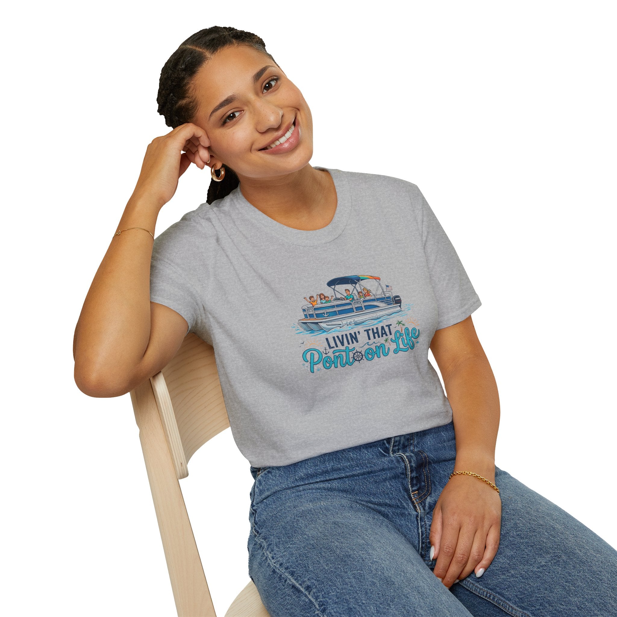 Pontoon Life T-Shirt — "Livin' That Pontoon Life" Boating Tee