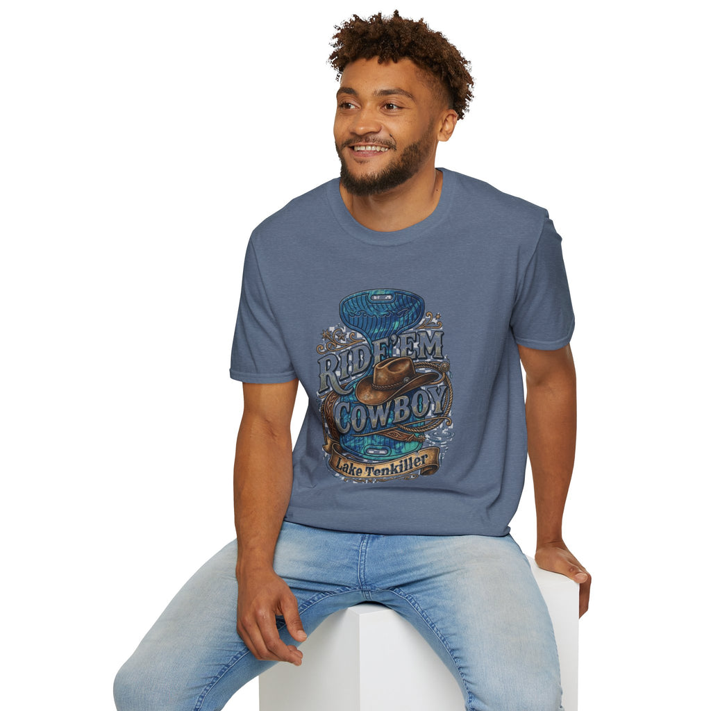 Water Saddle T-Shirt — "Ride 'Em Cowboy" Western Graphic Tee
