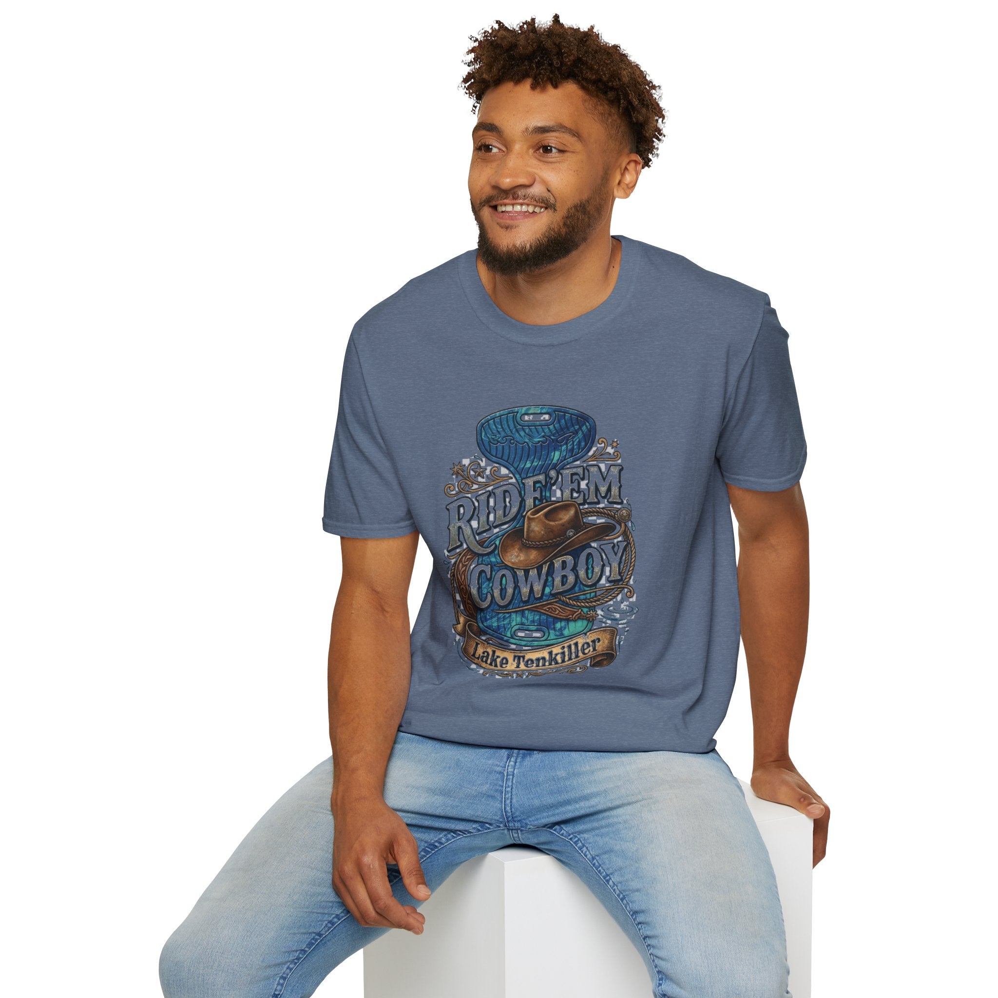 Water Saddle T-Shirt — "Ride 'Em Cowboy" Western Graphic Tee