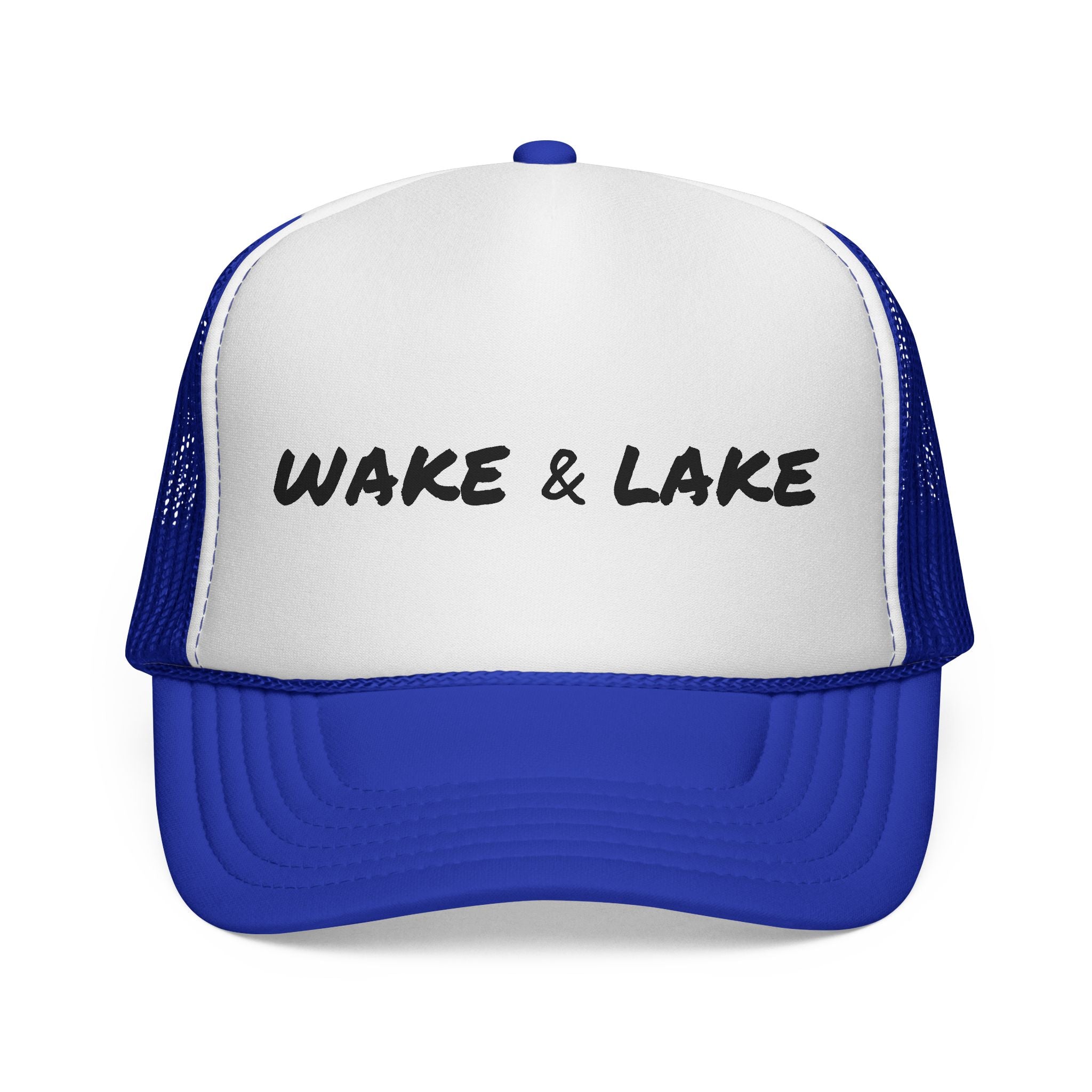 Wake & Lake Trucker Cap — Retro Lake Life Mesh Hat