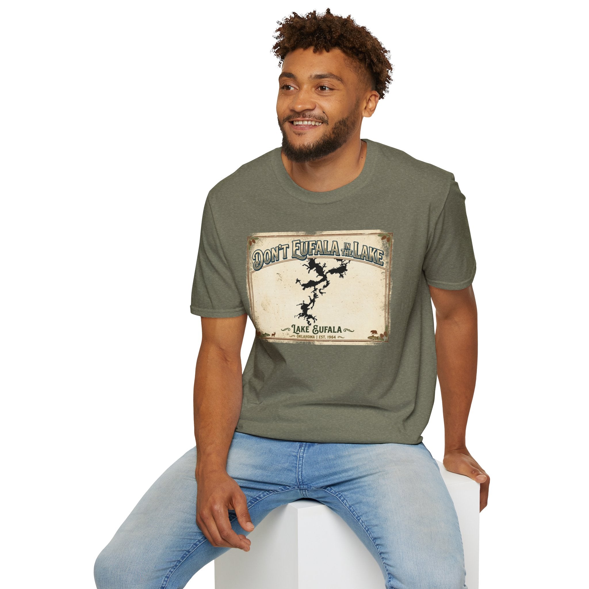 Don’t Eufala in the Lake T-Shirt — Vintage Lake Map Tee