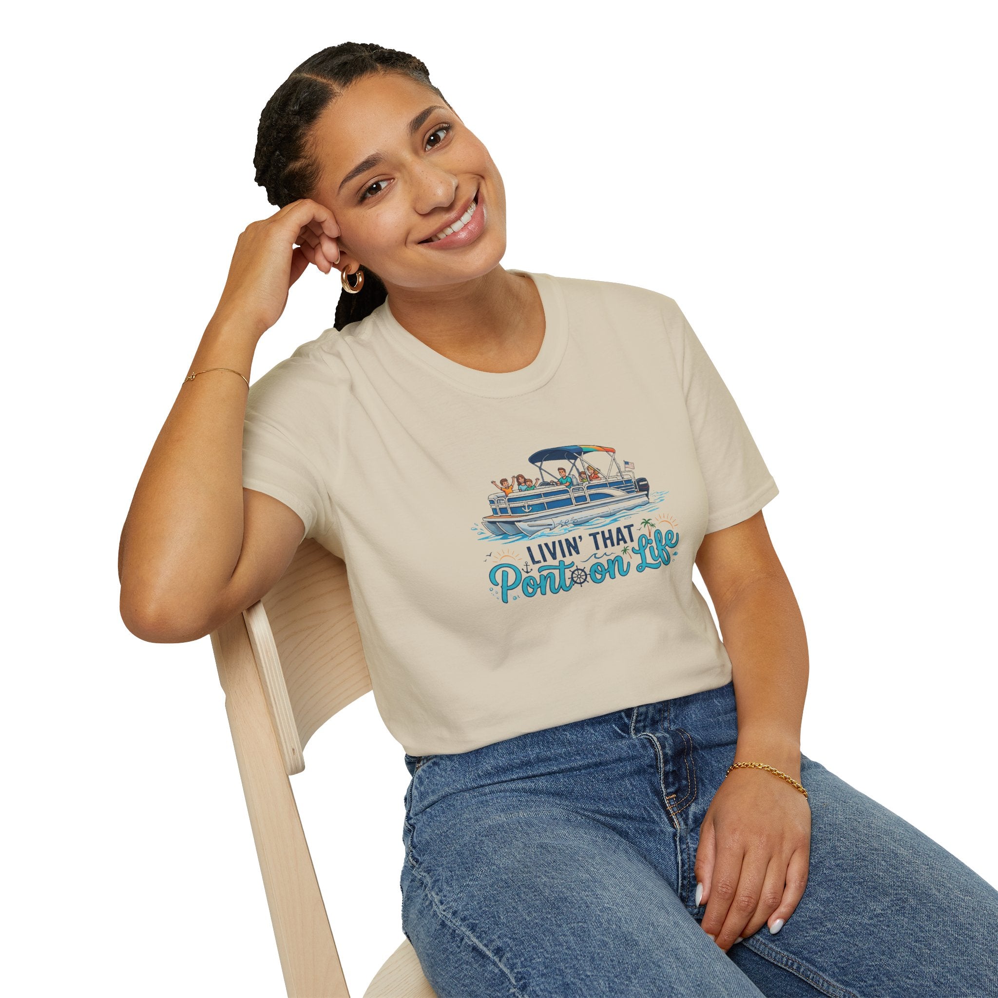 Pontoon Life T-Shirt — "Livin' That Pontoon Life" Boating Tee