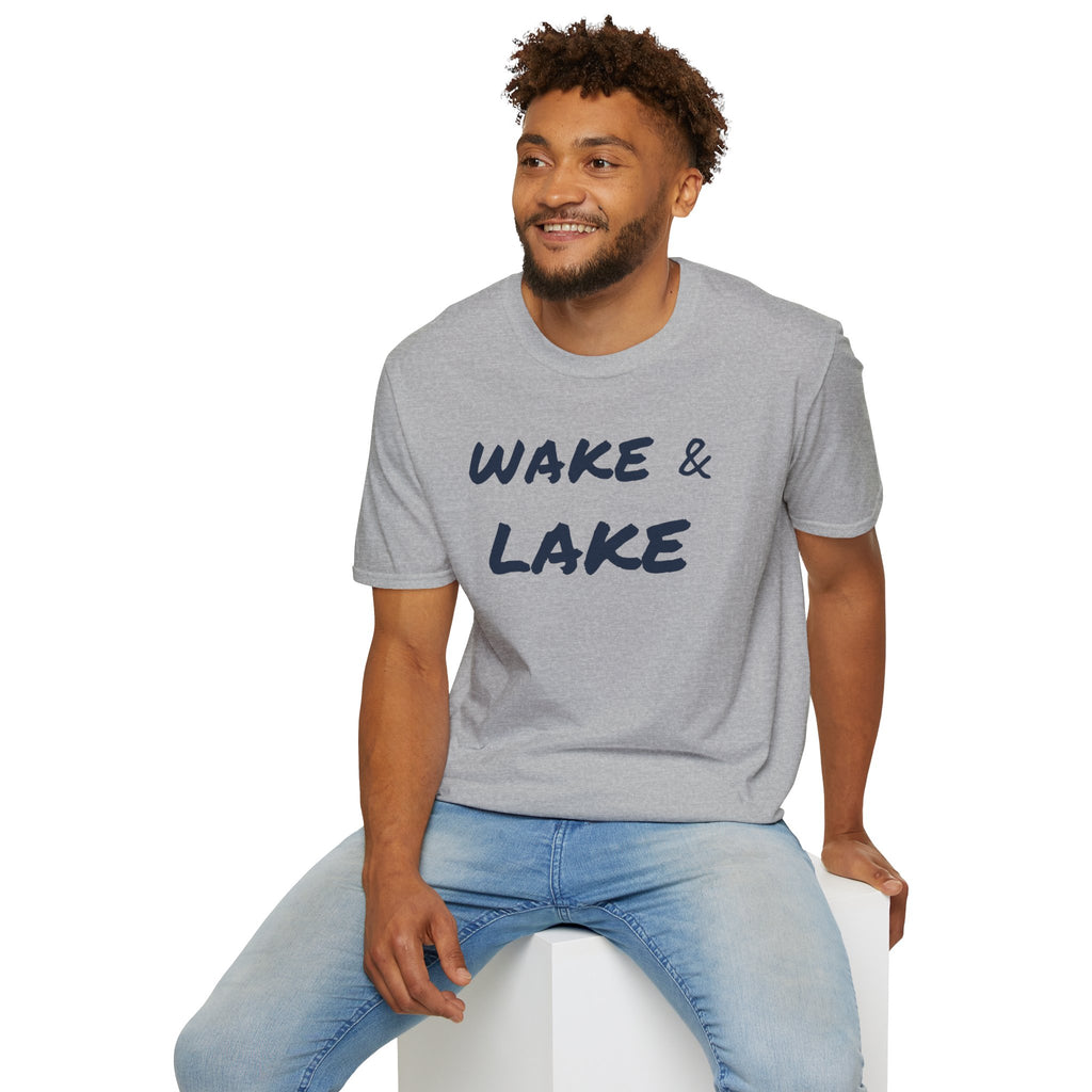 Wake & Lake T‑Shirt — Relaxed Lakeside Vacation Tee