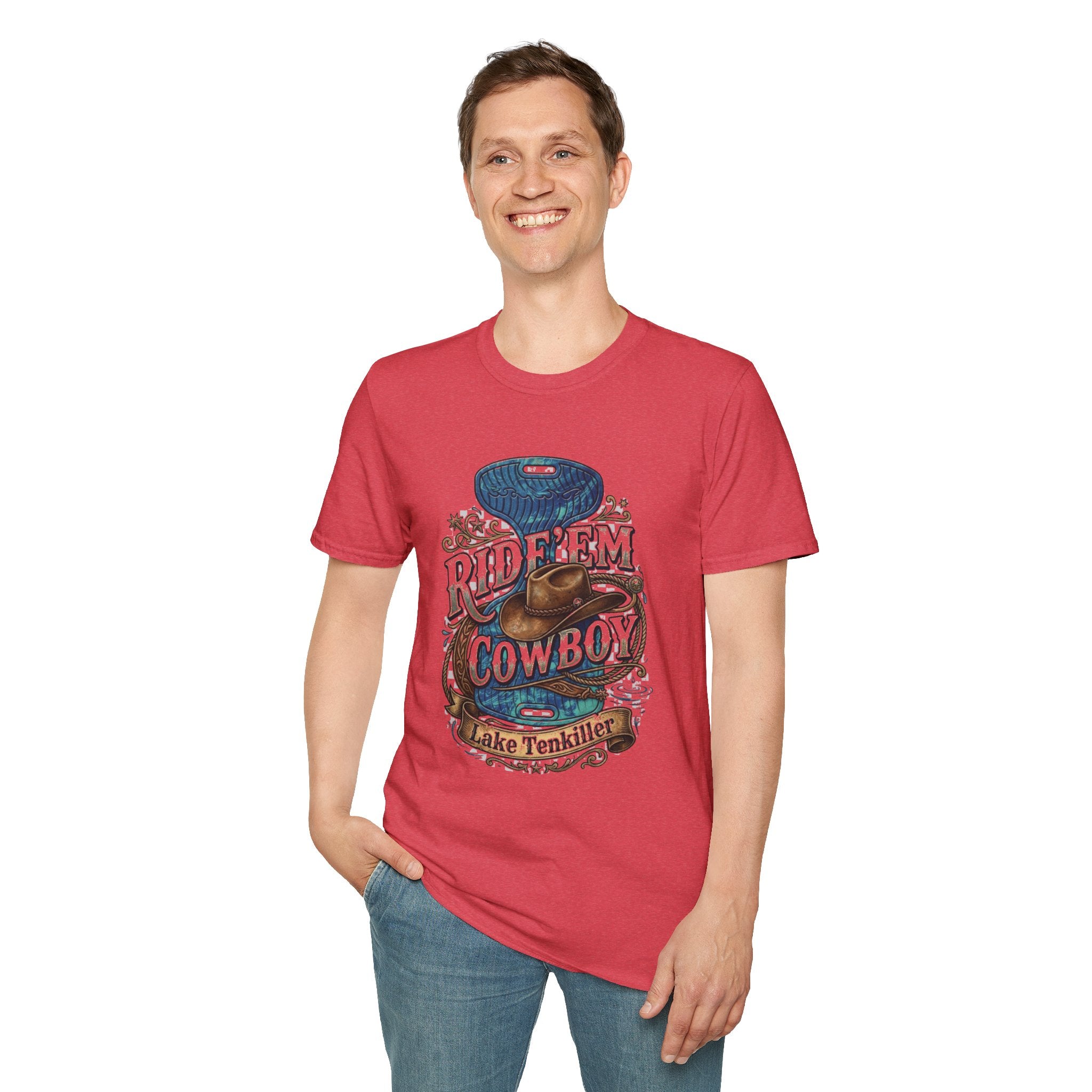 Water Saddle T-Shirt — "Ride 'Em Cowboy" Western Graphic Tee
