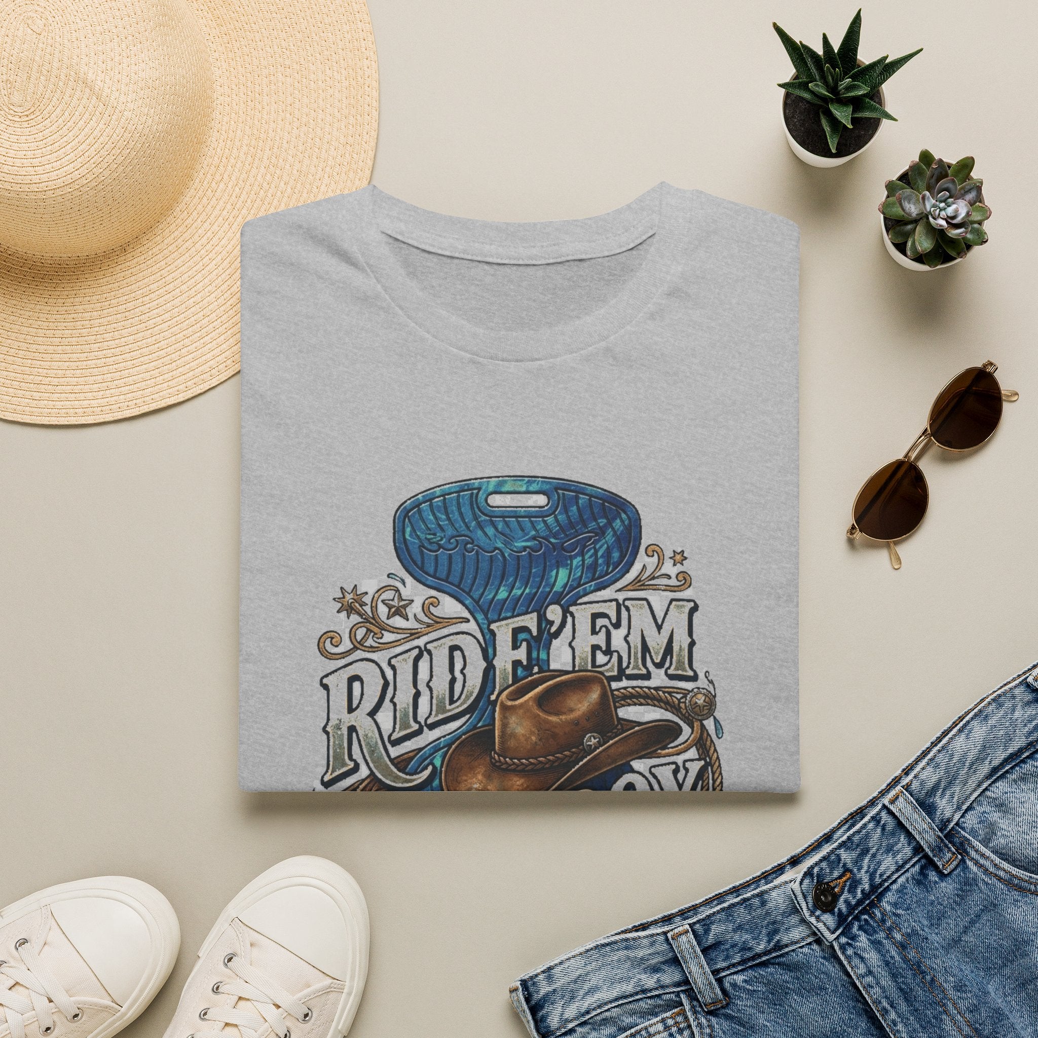 Water Saddle T-Shirt — "Ride 'Em Cowboy" Western Graphic Tee