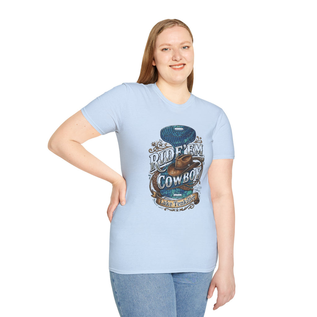 Water Saddle T-Shirt — "Ride 'Em Cowboy" Western Graphic Tee