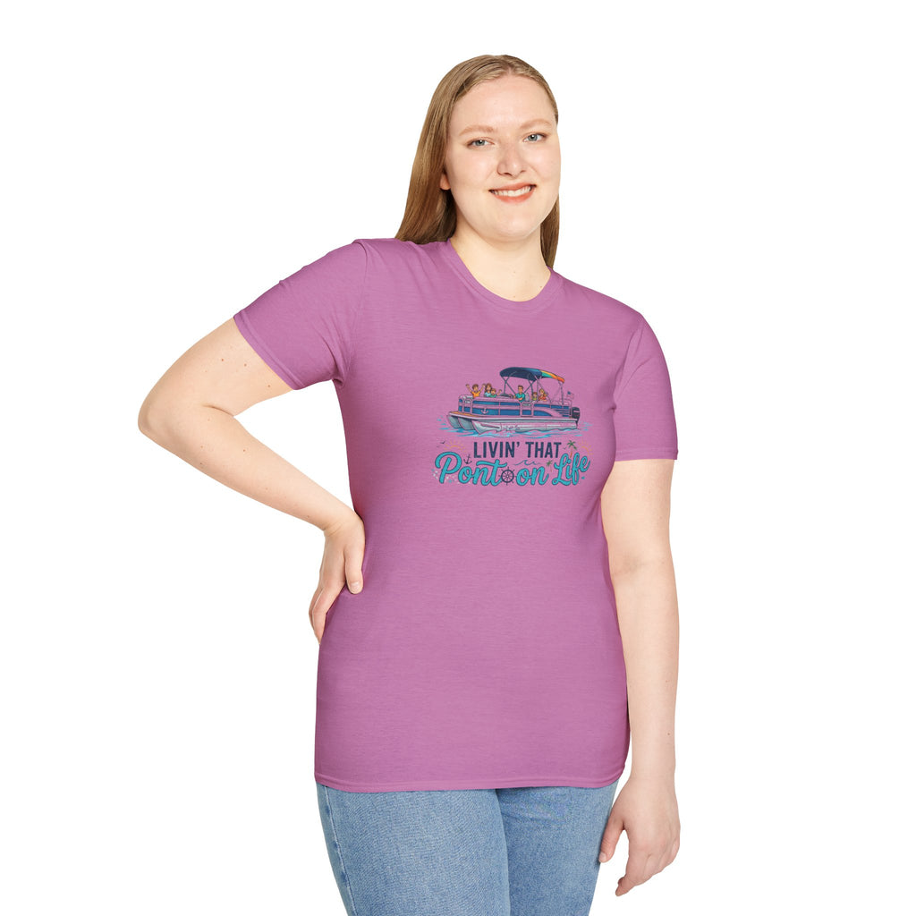 Pontoon Life T-Shirt — "Livin' That Pontoon Life" Boating Tee
