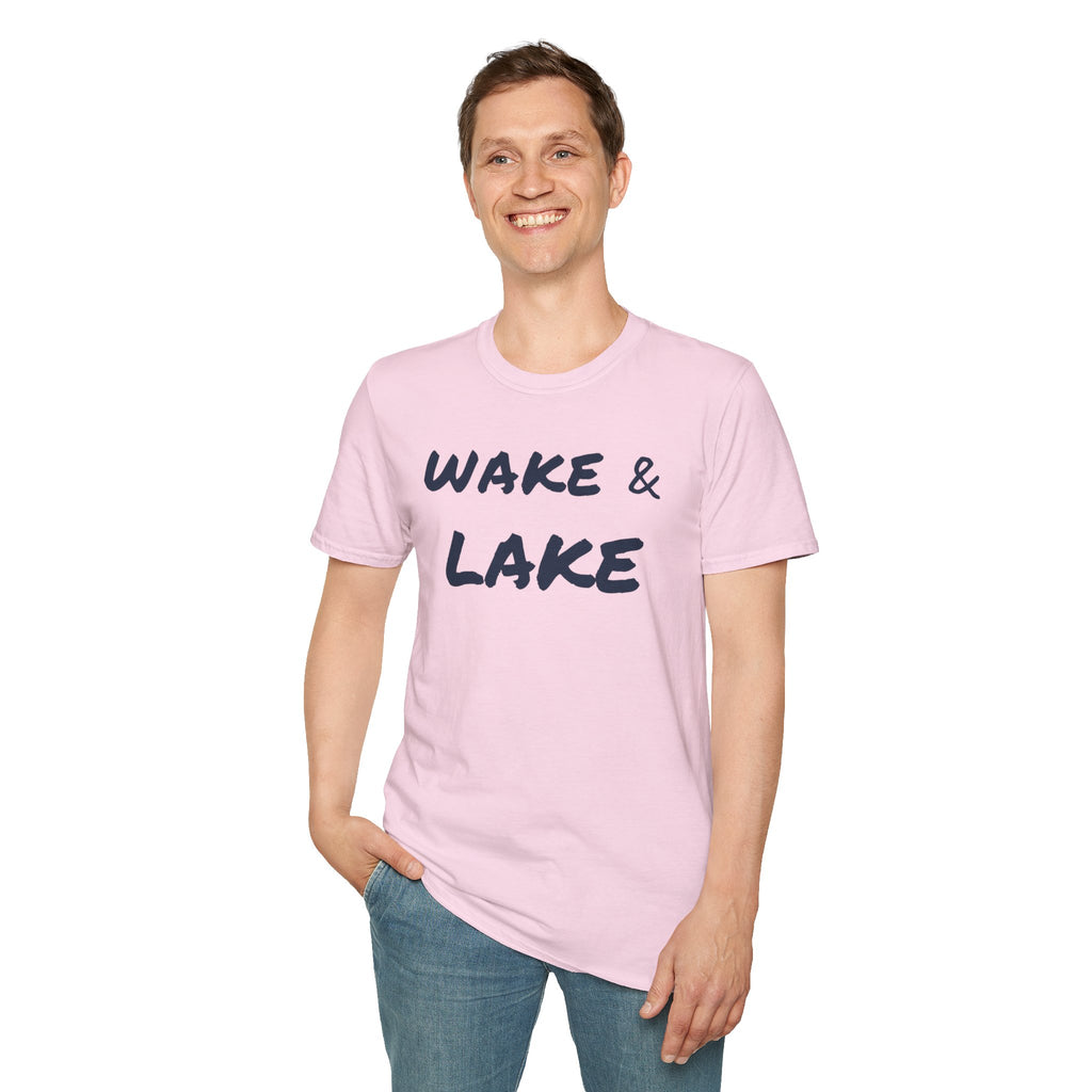 Wake & Lake T‑Shirt — Relaxed Lakeside Vacation Tee
