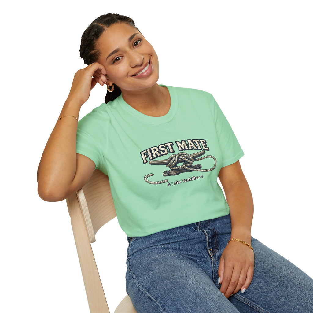 First Mate T-Shirt – Nautical Knot Crew Shirt (Lake Tankiller)