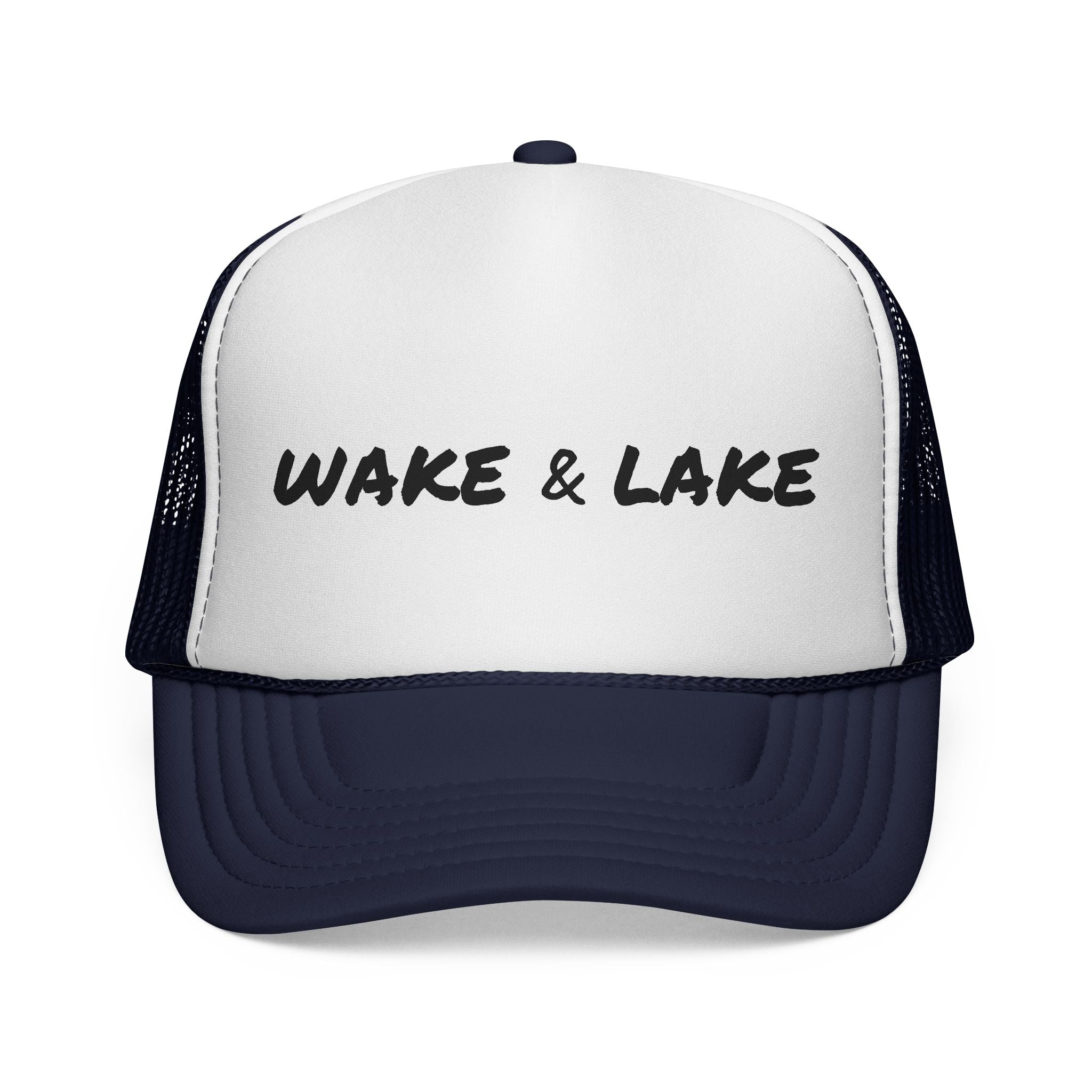 Wake & Lake Trucker Cap — Retro Lake Life Mesh Hat