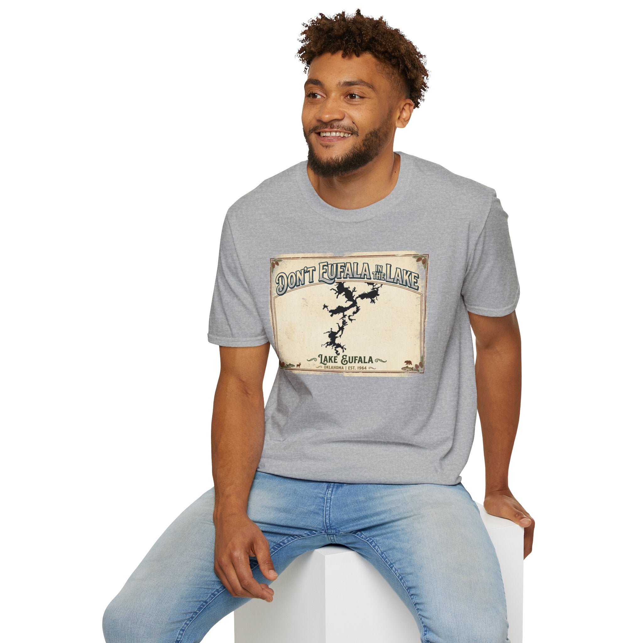 Don’t Eufala in the Lake T-Shirt — Vintage Lake Map Tee