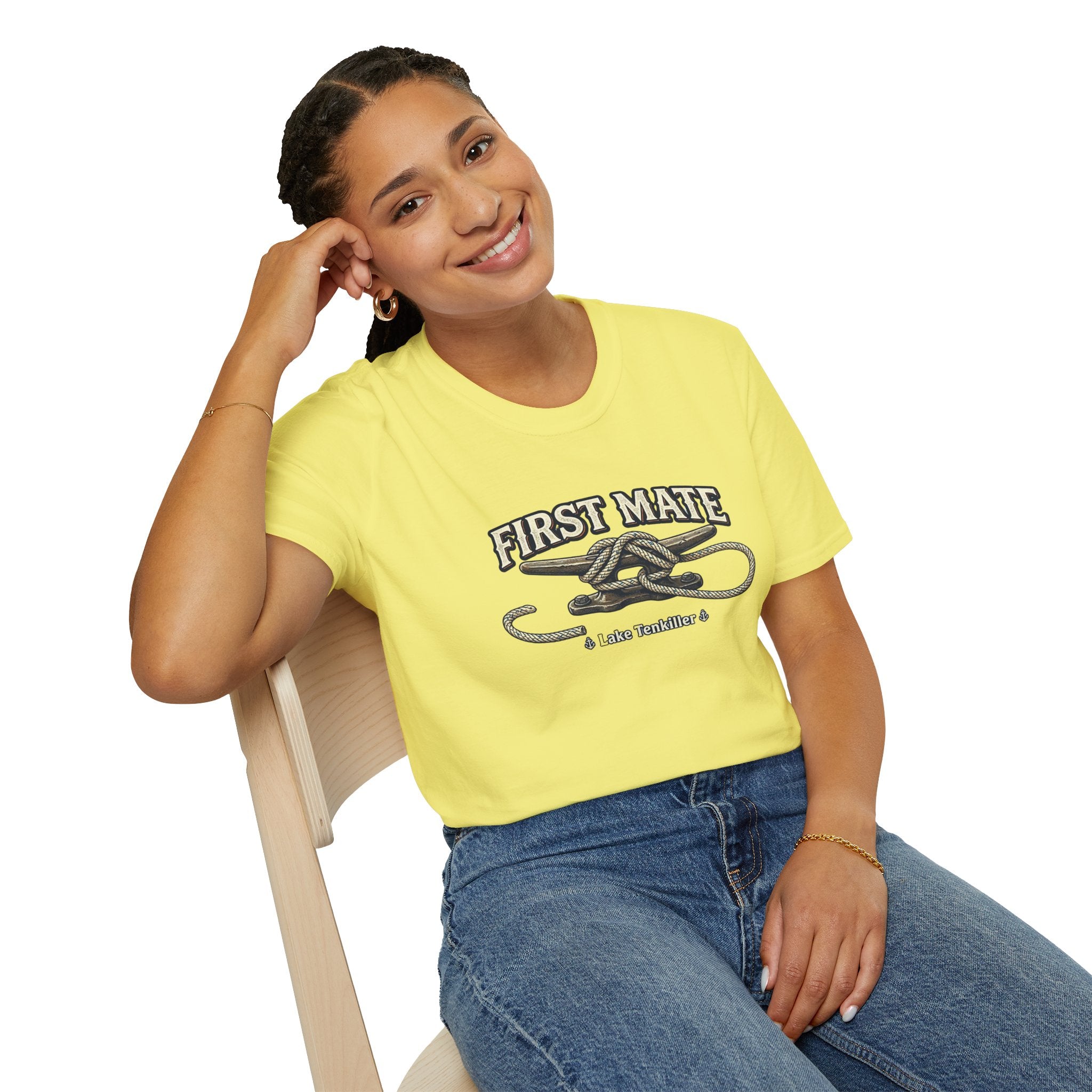 First Mate T-Shirt – Nautical Knot Crew Shirt (Lake Tankiller)