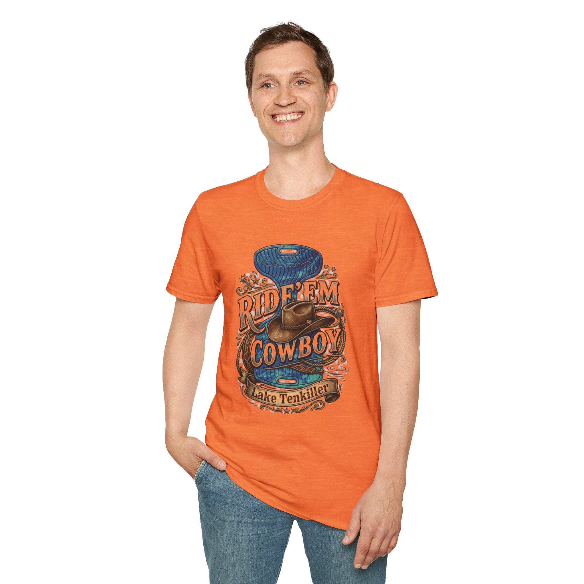 Water Saddle T-Shirt — "Ride 'Em Cowboy" Western Graphic Tee