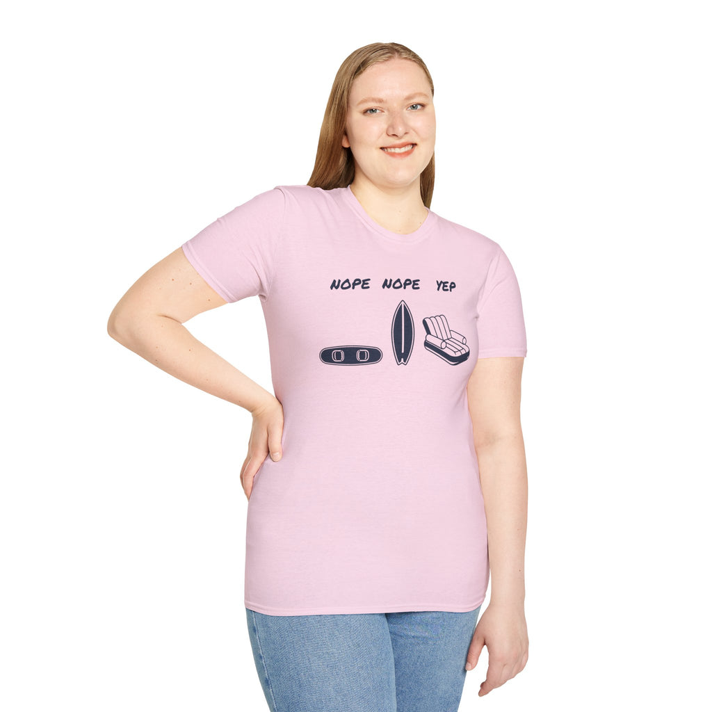 Nope Nope Yep Surf & Float Graphic T-Shirt