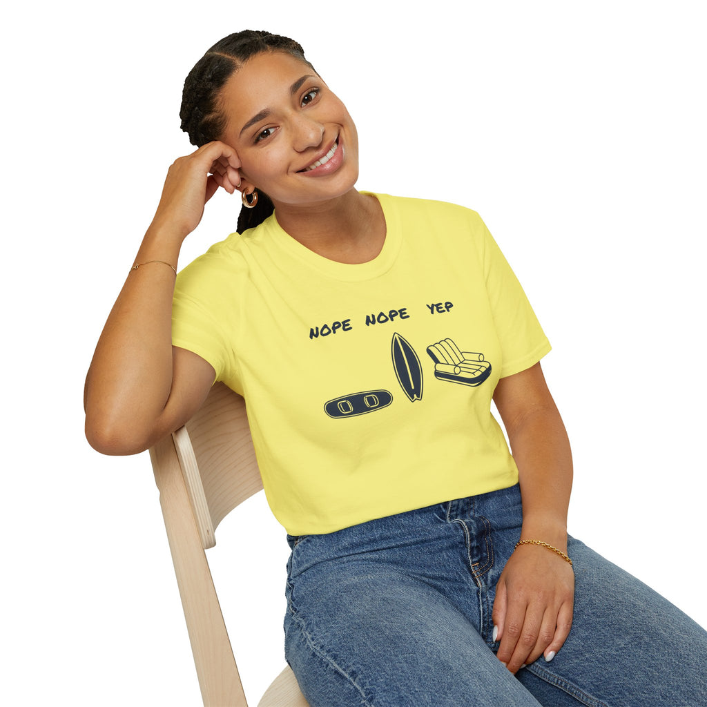 Nope Nope Yep Surf & Float Graphic T-Shirt