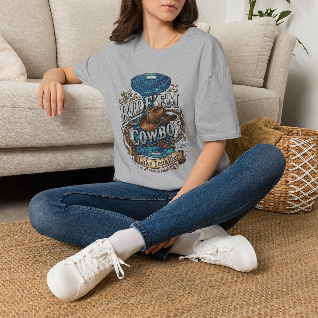 Water Saddle T-Shirt — "Ride 'Em Cowboy" Western Graphic Tee