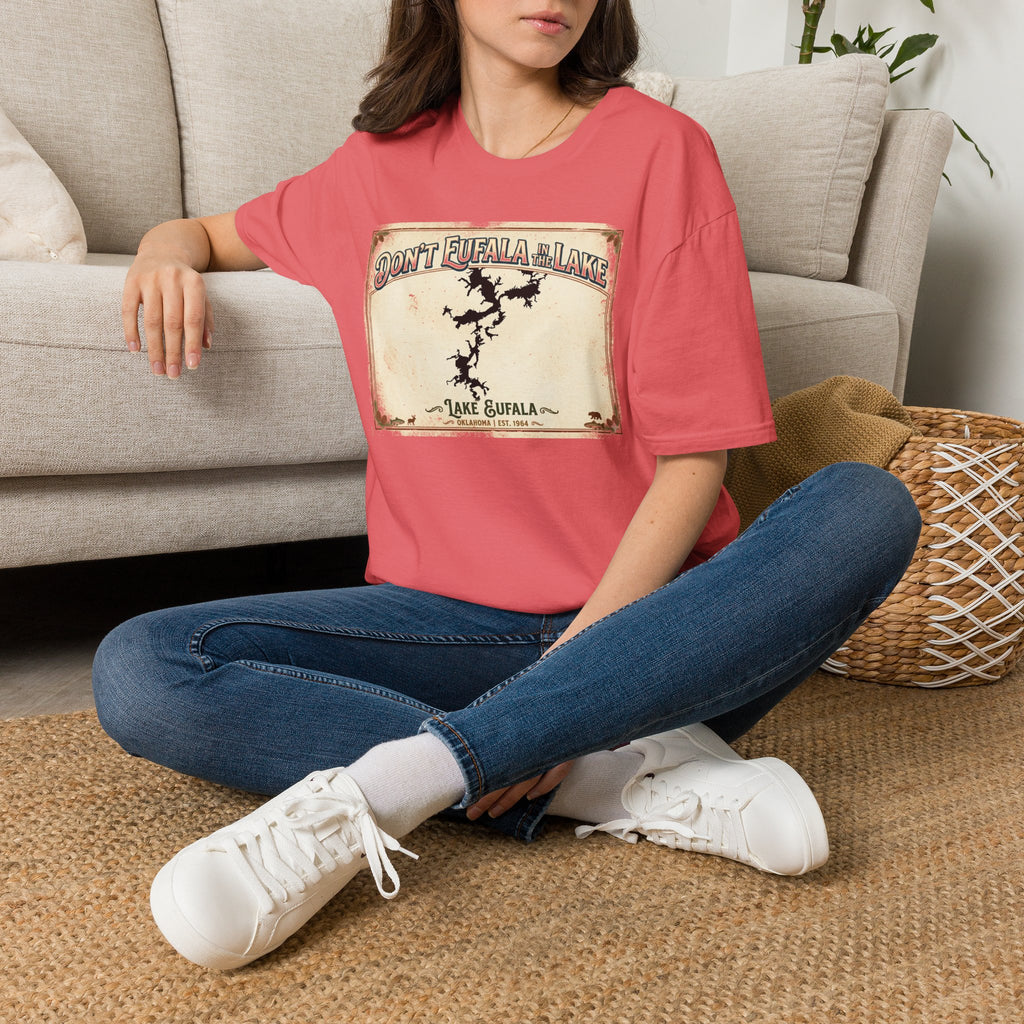 Don’t Eufala in the Lake T-Shirt — Vintage Lake Map Tee