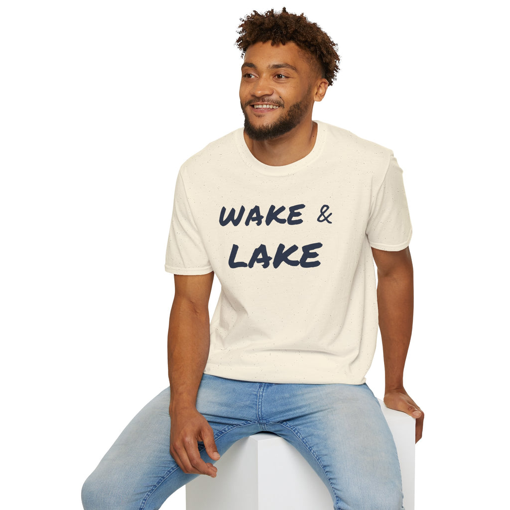 Wake & Lake T‑Shirt — Relaxed Lakeside Vacation Tee
