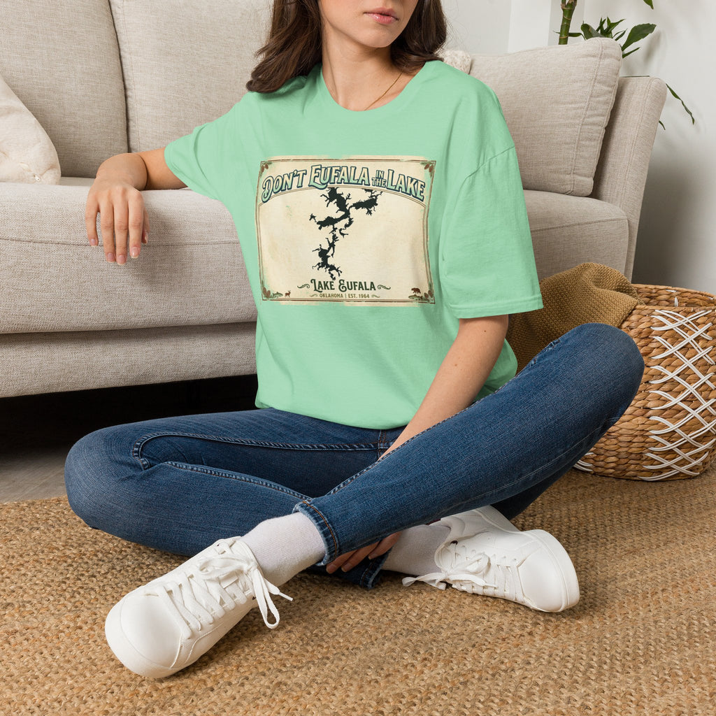 Don’t Eufala in the Lake T-Shirt — Vintage Lake Map Tee