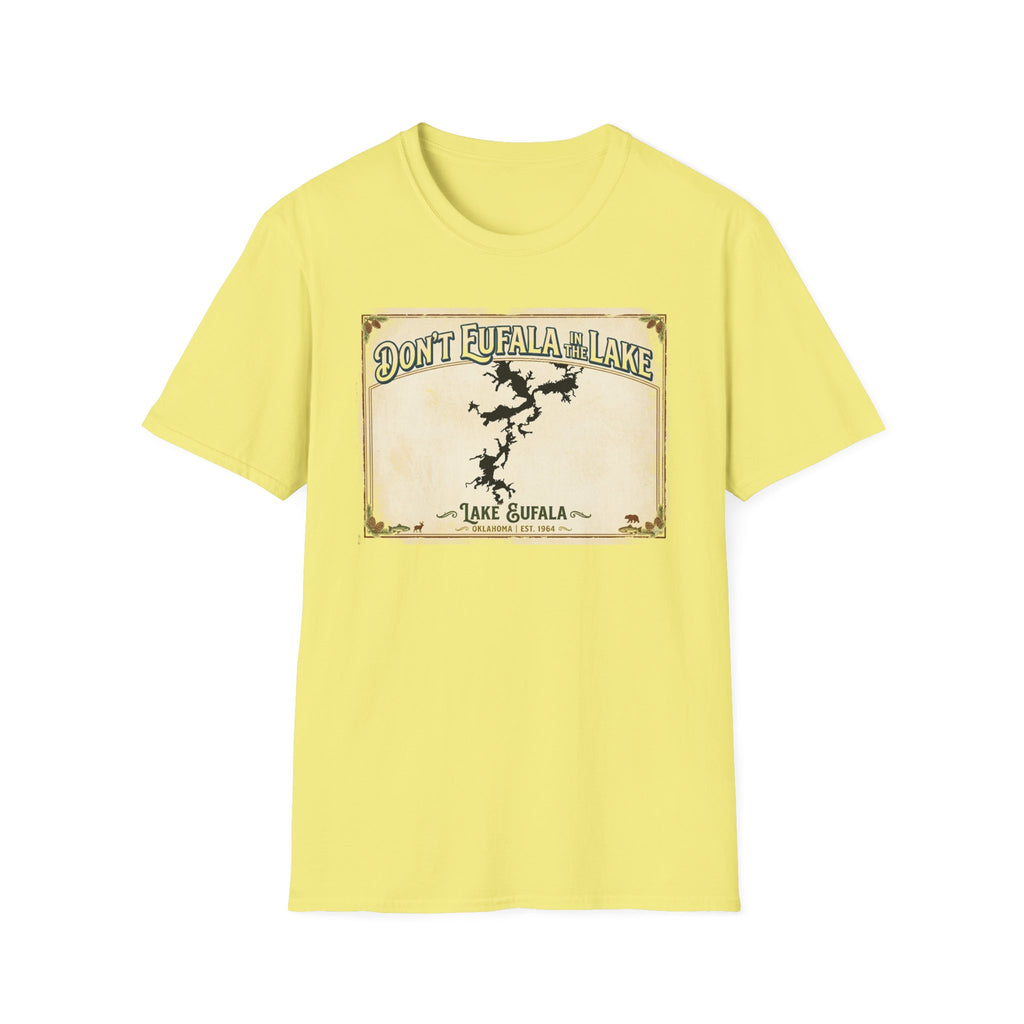 Don’t Eufala in the Lake T-Shirt — Vintage Lake Map Tee