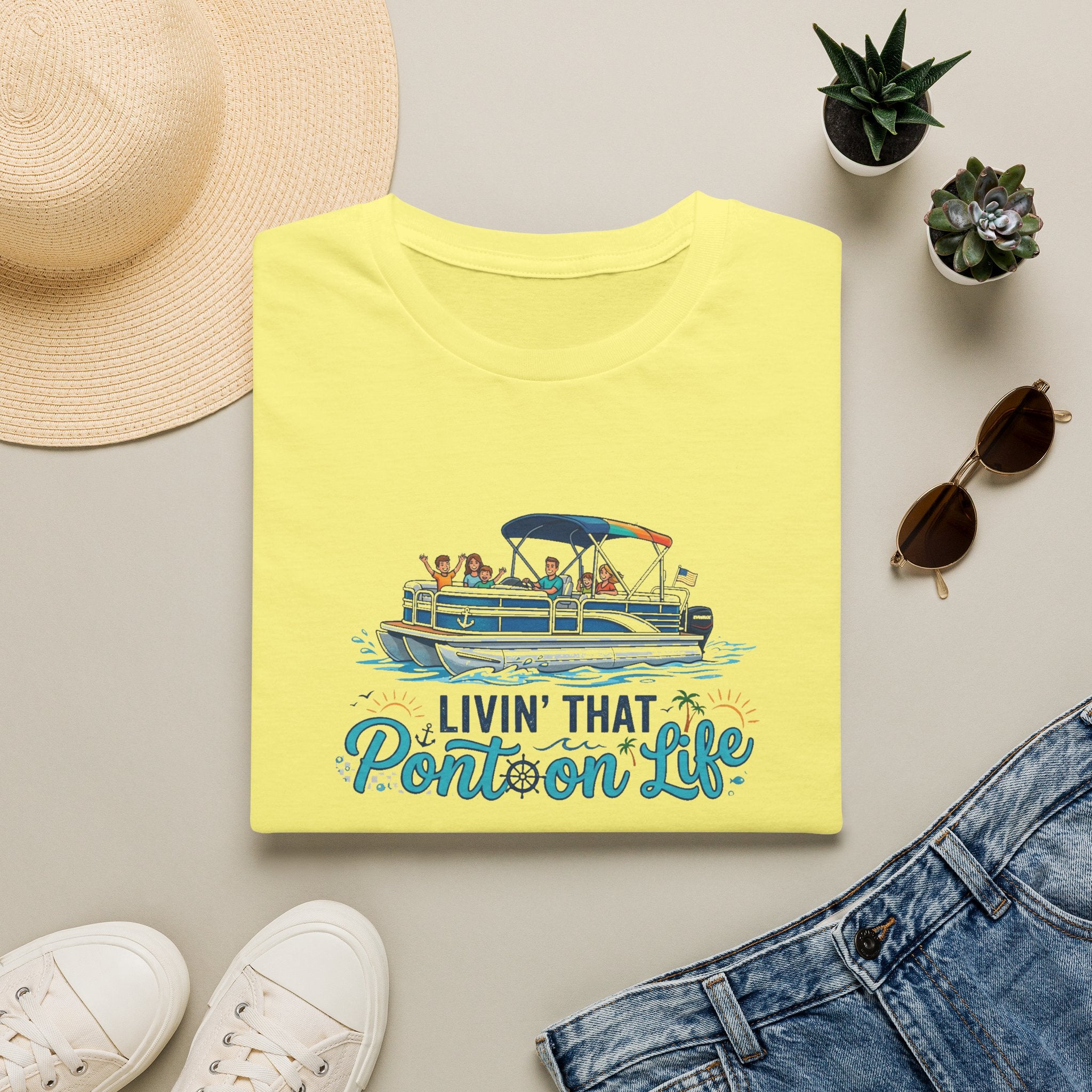 Pontoon Life T-Shirt — "Livin' That Pontoon Life" Boating Tee