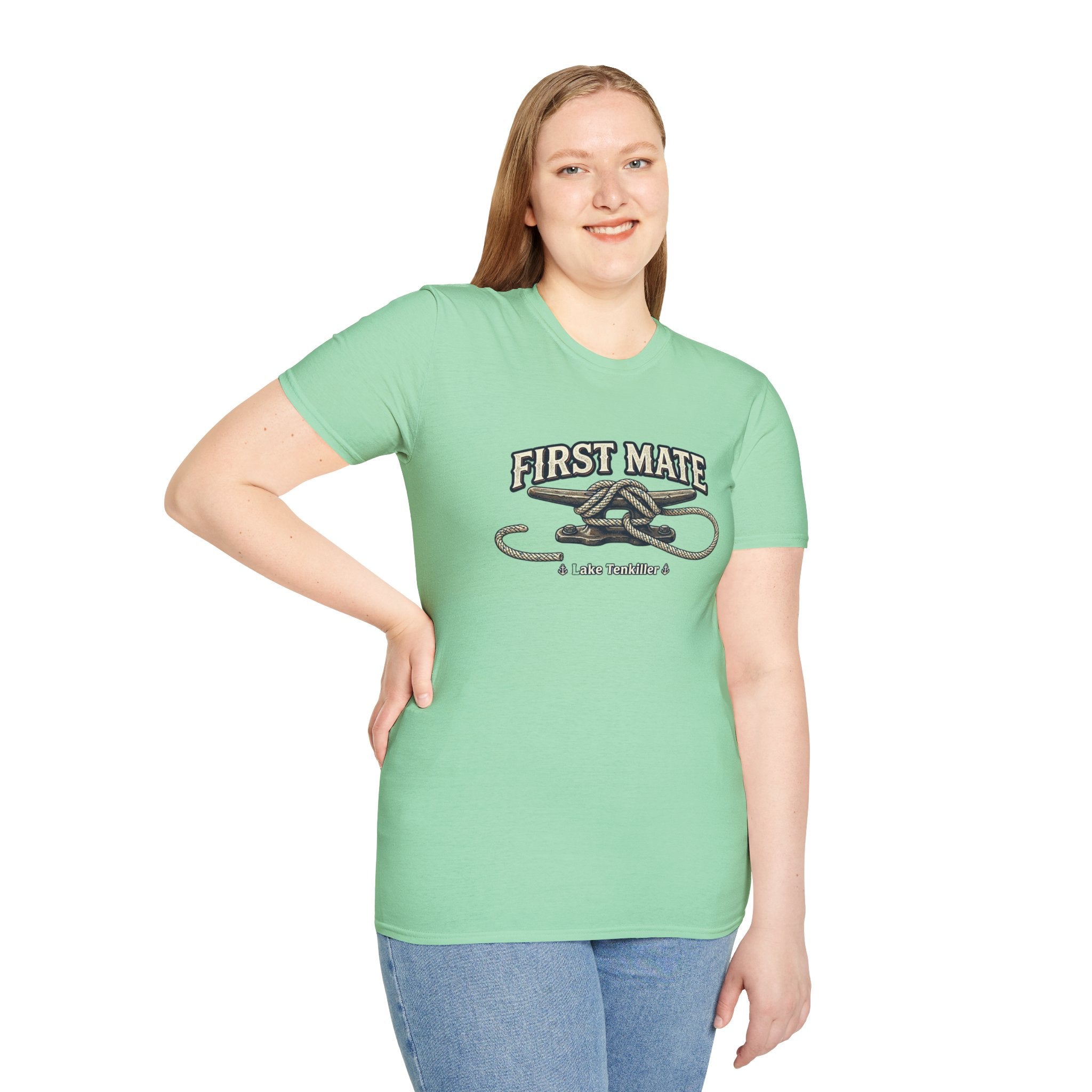 First Mate T-Shirt – Nautical Knot Crew Shirt (Lake Tankiller)