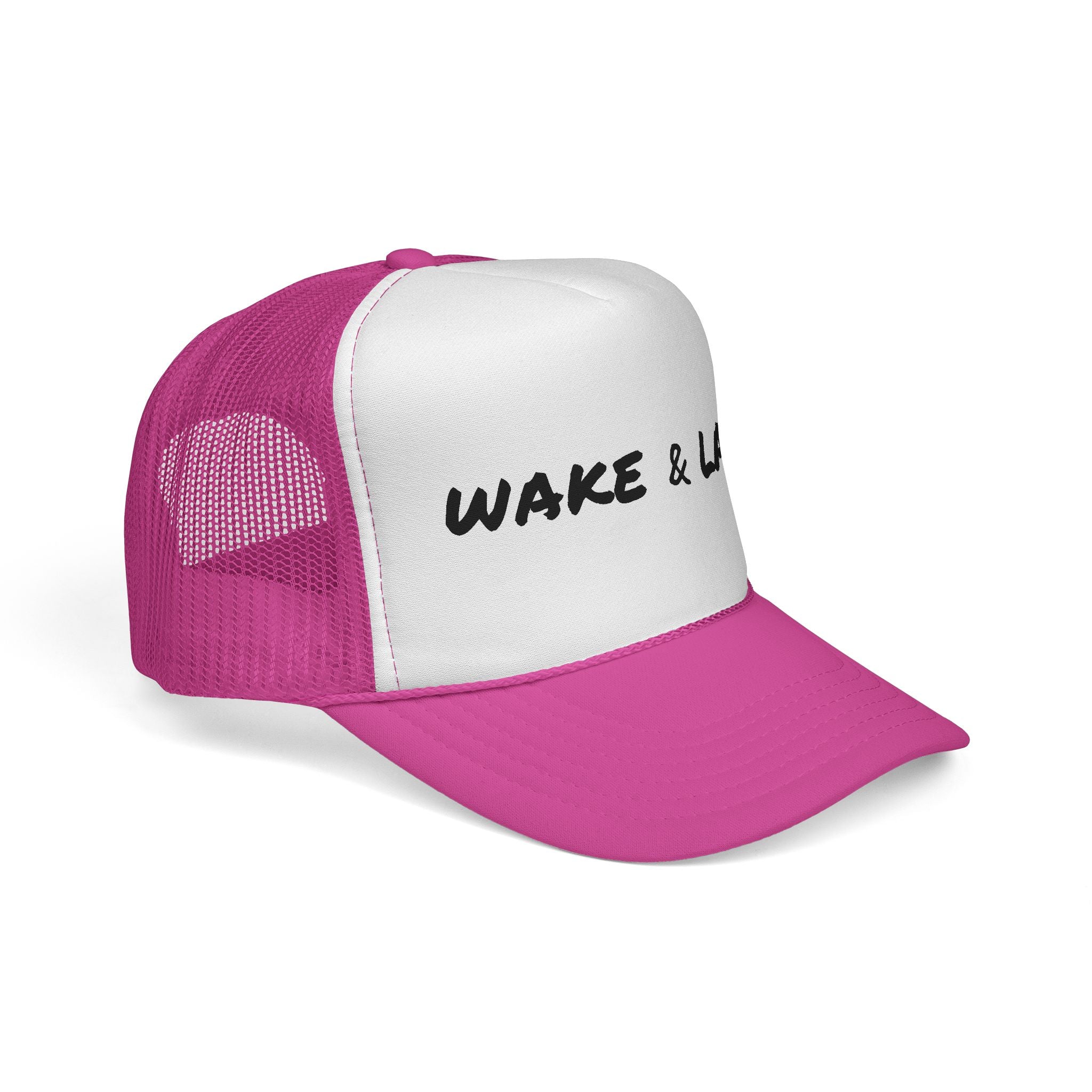 Wake & Lake Trucker Cap — Retro Lake Life Mesh Hat