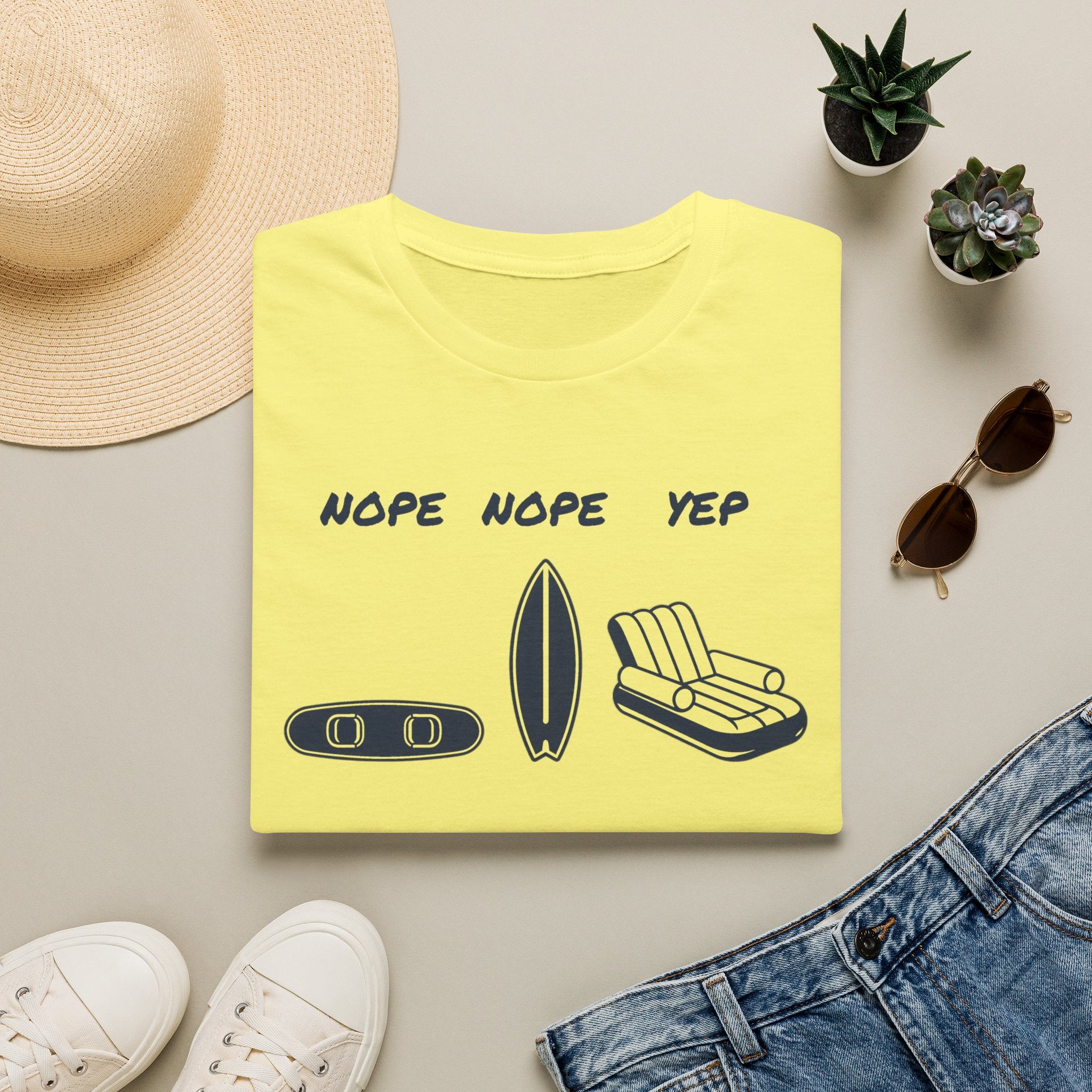 Nope Nope Yep Surf & Float Graphic T-Shirt
