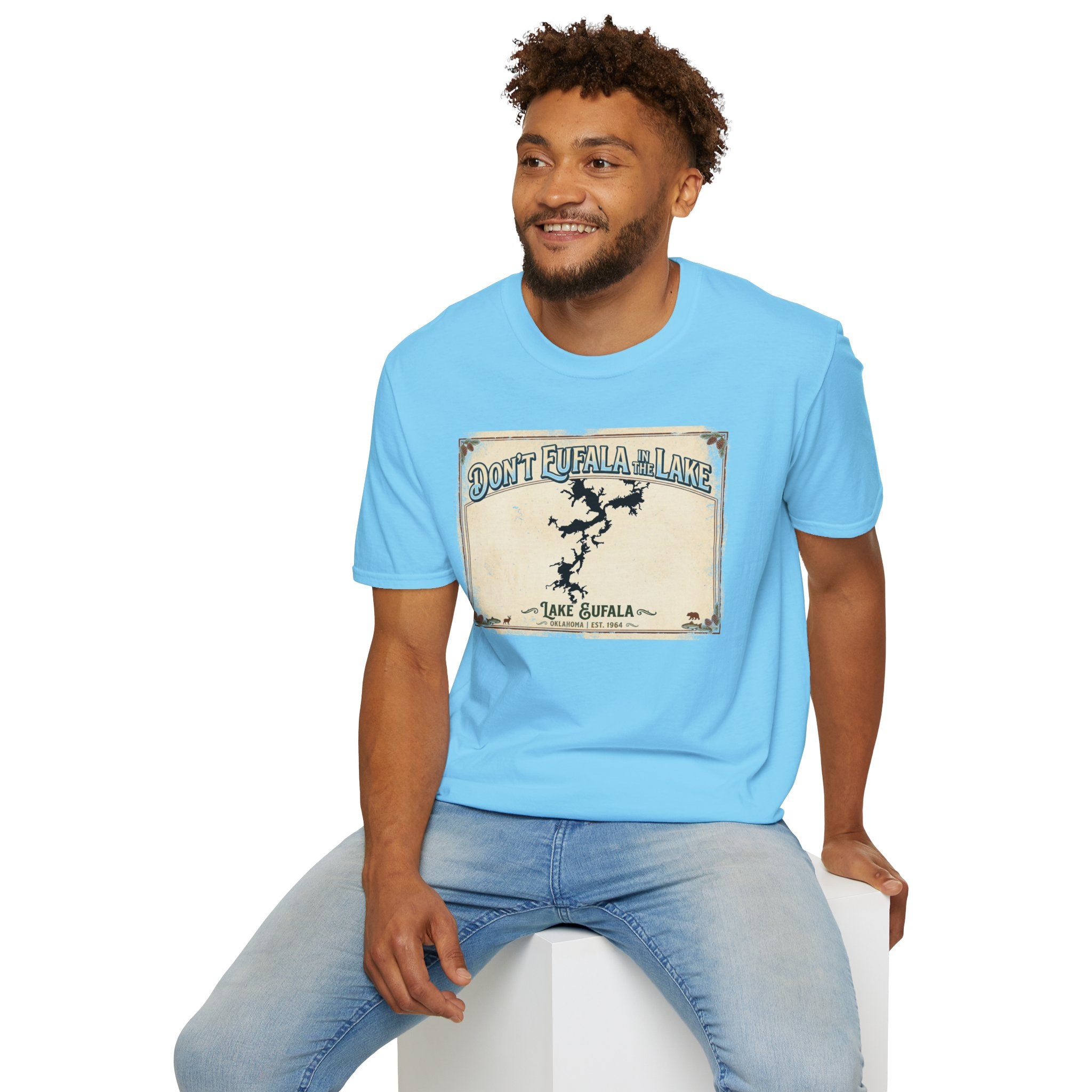 Don’t Eufala in the Lake T-Shirt — Vintage Lake Map Tee