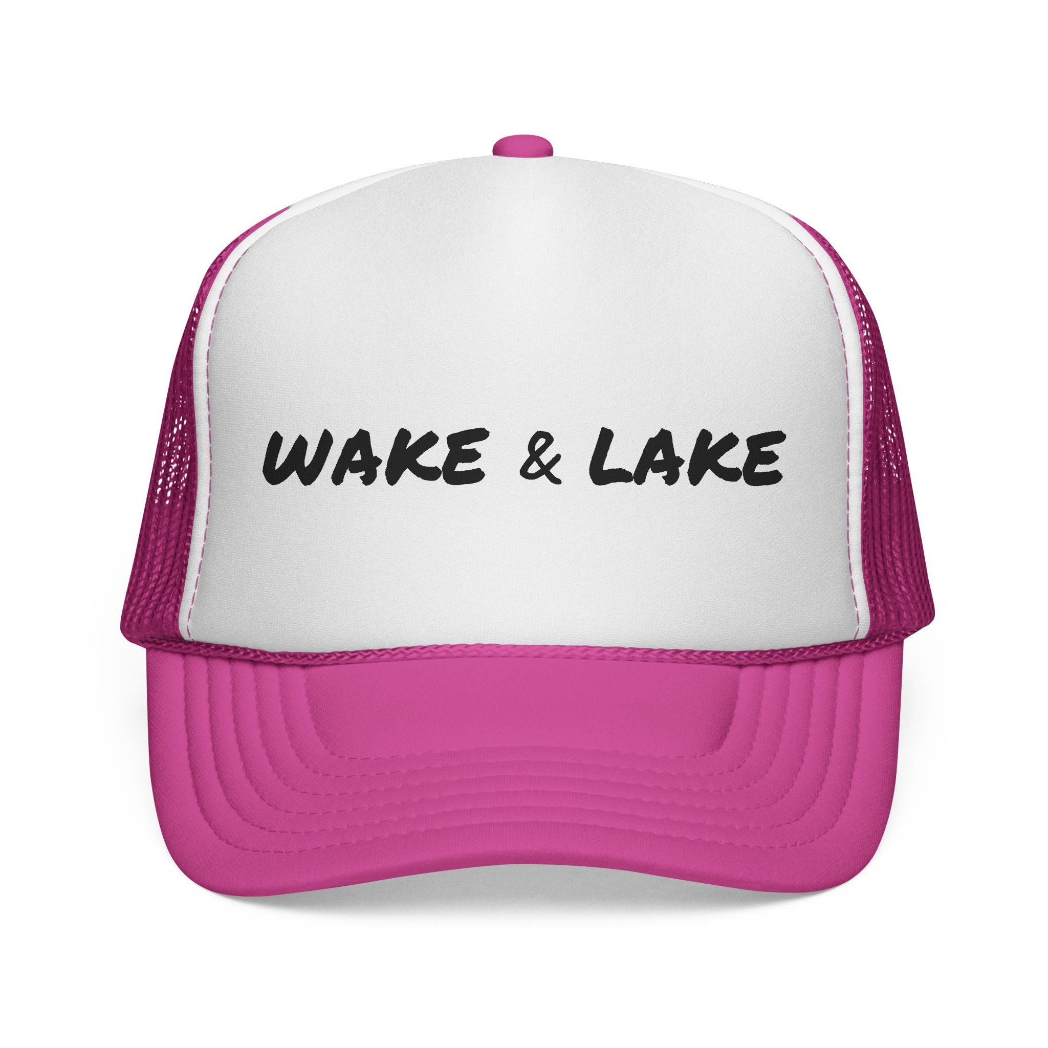 Wake & Lake Trucker Cap — Retro Lake Life Mesh Hat