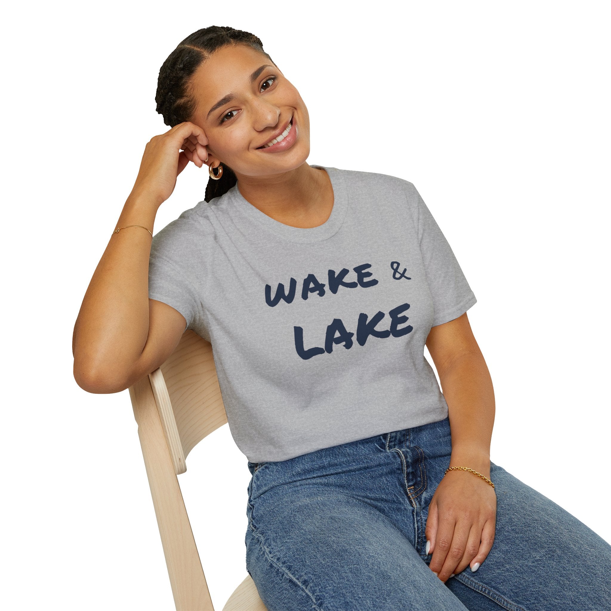 Wake & Lake T‑Shirt — Relaxed Lakeside Vacation Tee