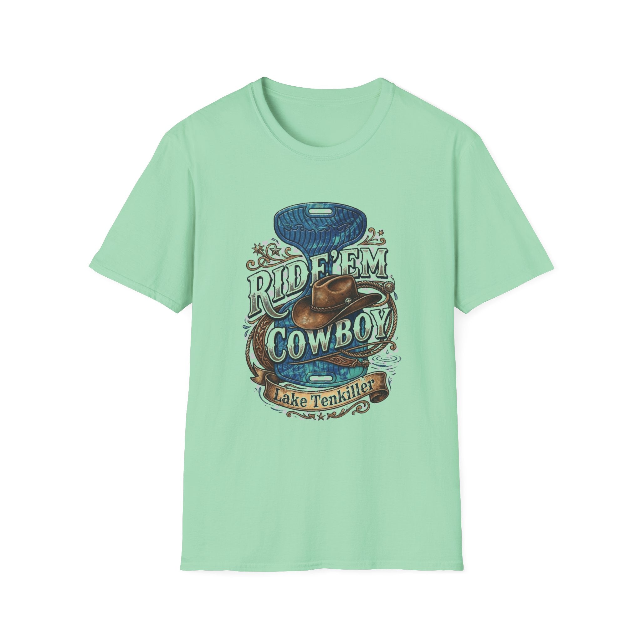 Water Saddle T-Shirt — "Ride 'Em Cowboy" Western Graphic Tee