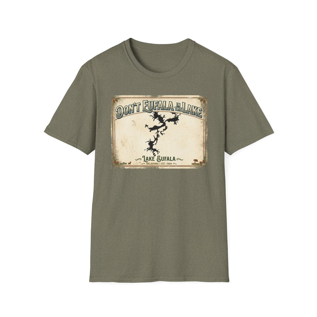 Don’t Eufala in the Lake T-Shirt — Vintage Lake Map Tee