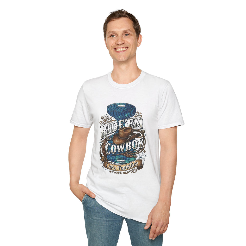 Water Saddle T-Shirt — "Ride 'Em Cowboy" Western Graphic Tee