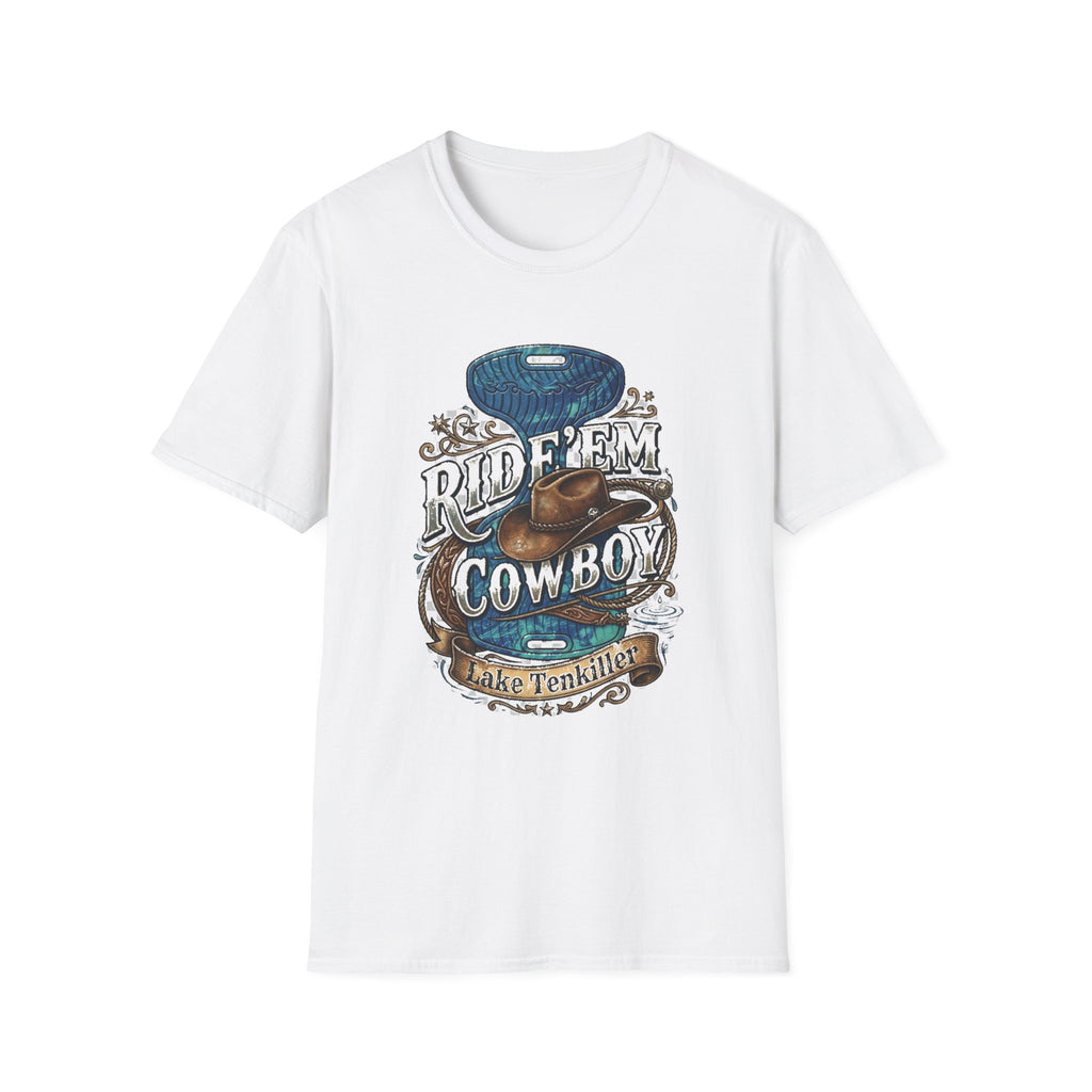 Water Saddle T-Shirt — "Ride 'Em Cowboy" Western Graphic Tee