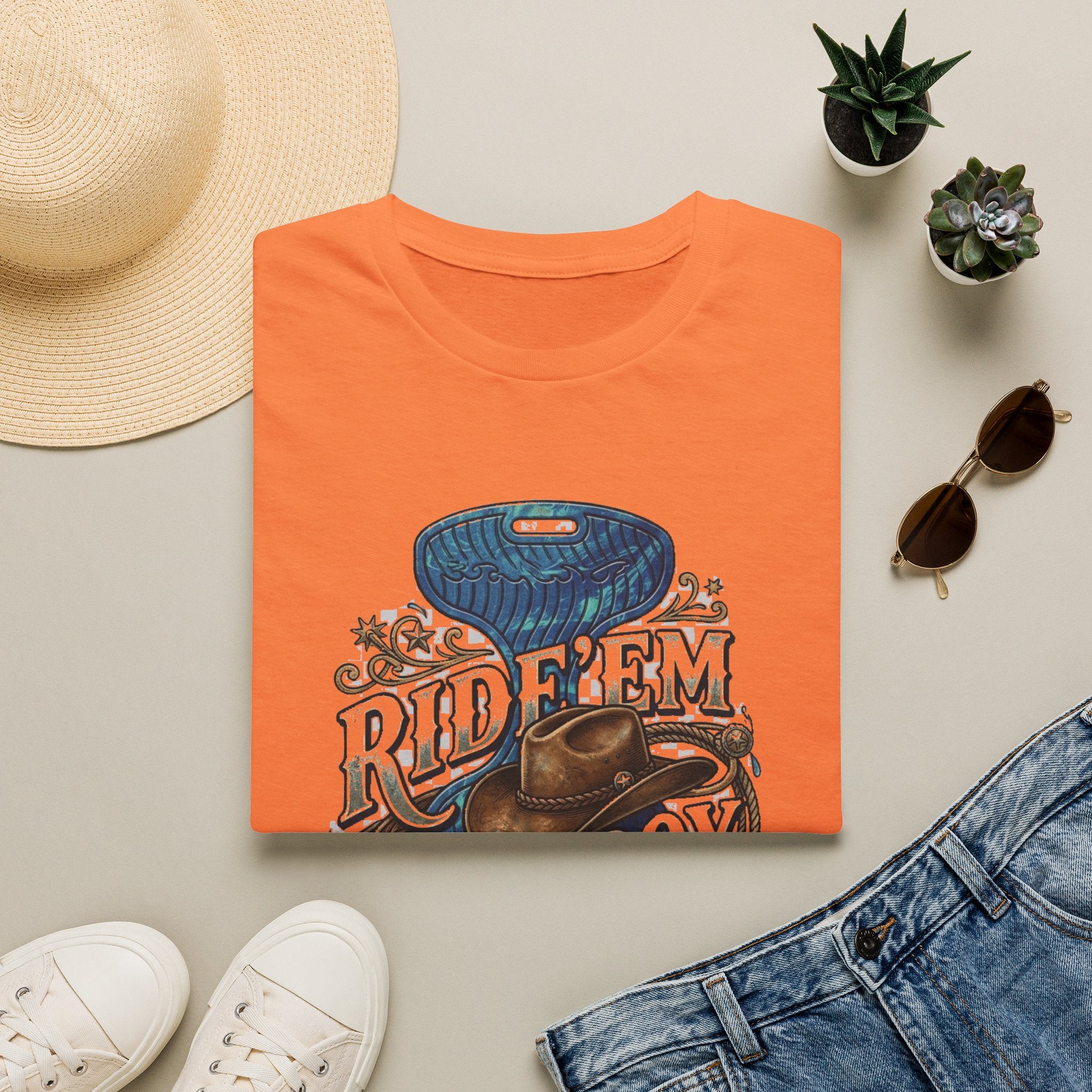 Water Saddle T-Shirt — "Ride 'Em Cowboy" Western Graphic Tee