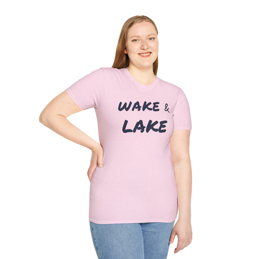 Wake & Lake T‑Shirt — Relaxed Lakeside Vacation Tee